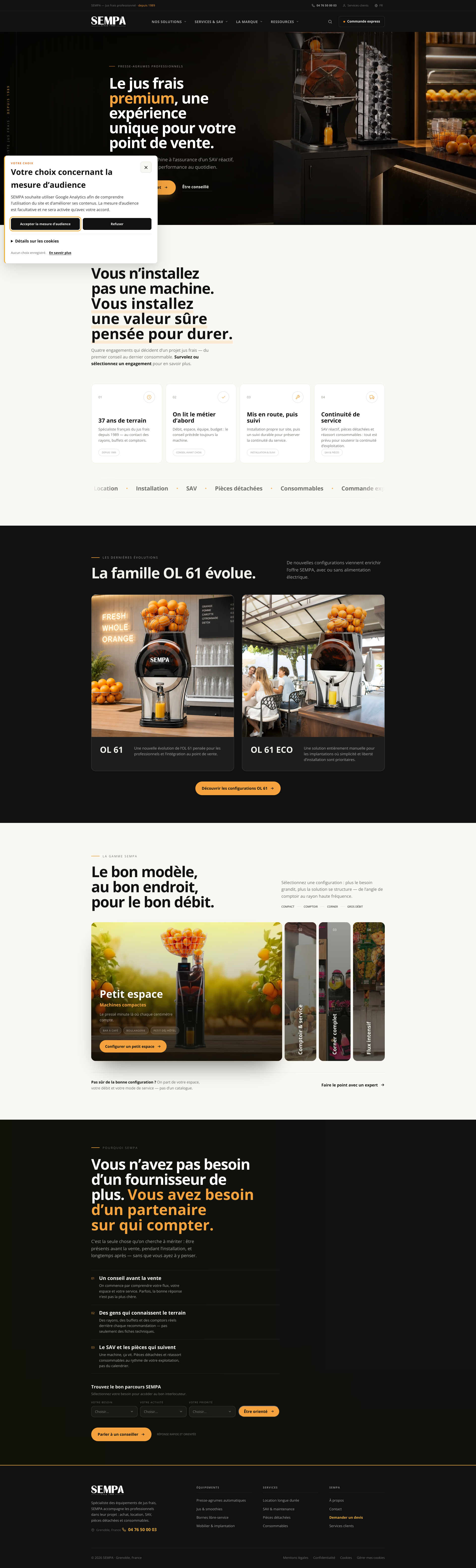 Aperçu du site