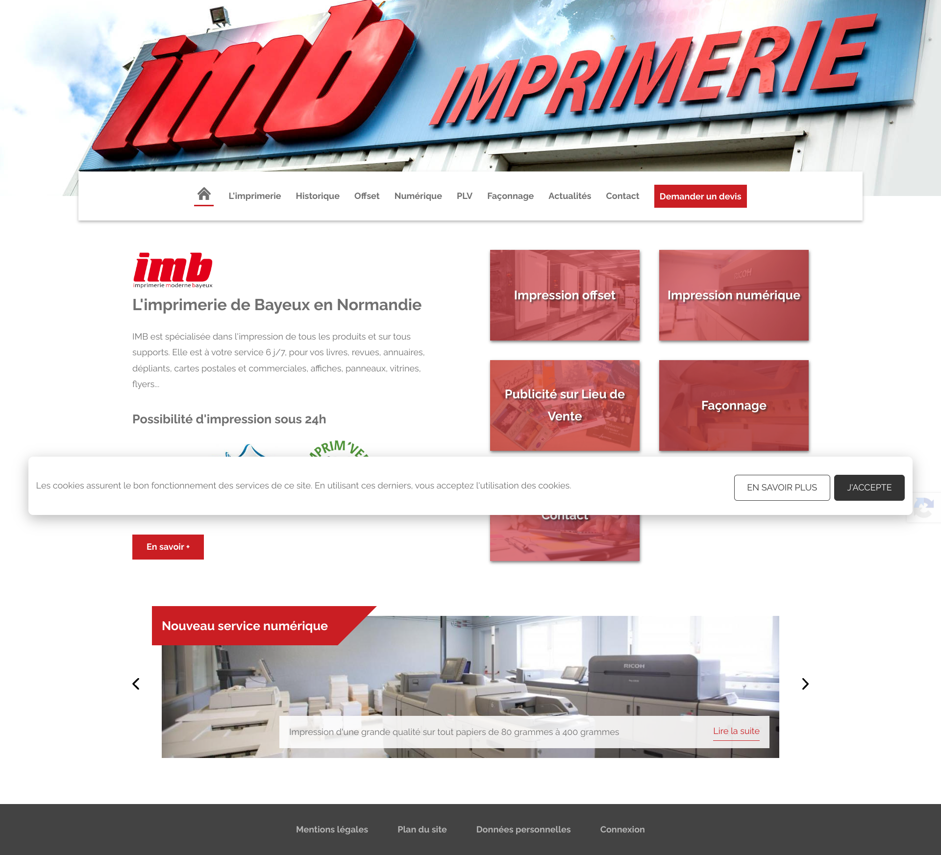 Aperçu du site