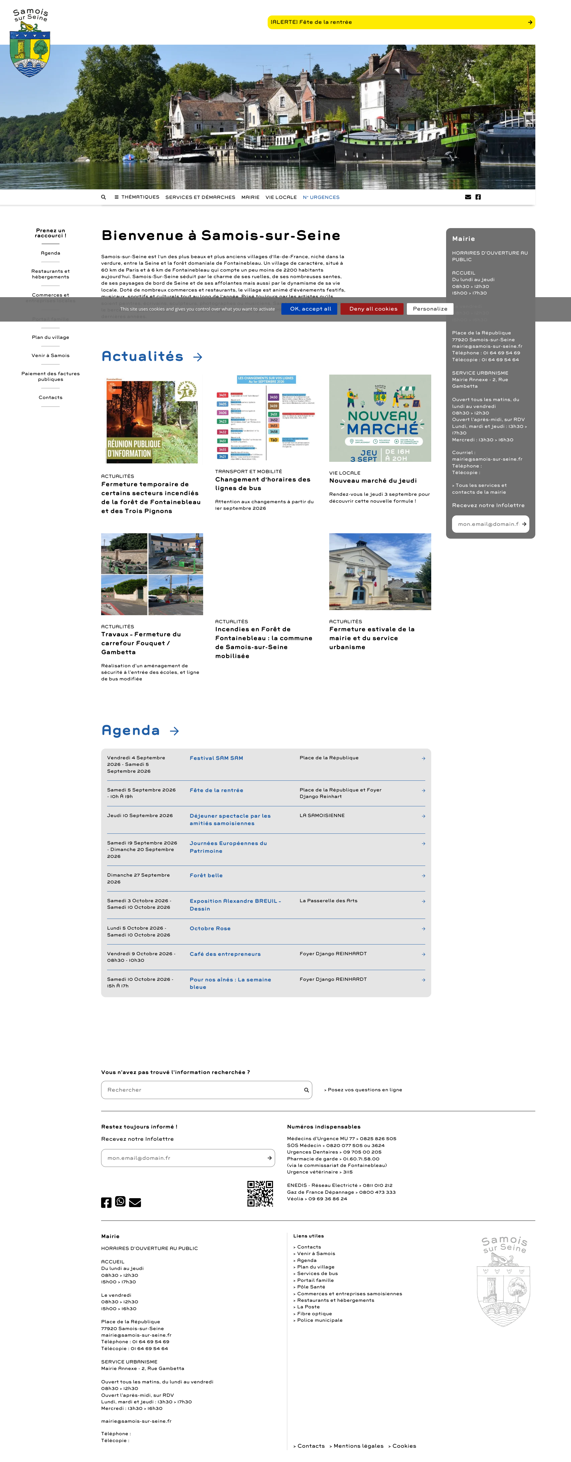 Aperçu du site