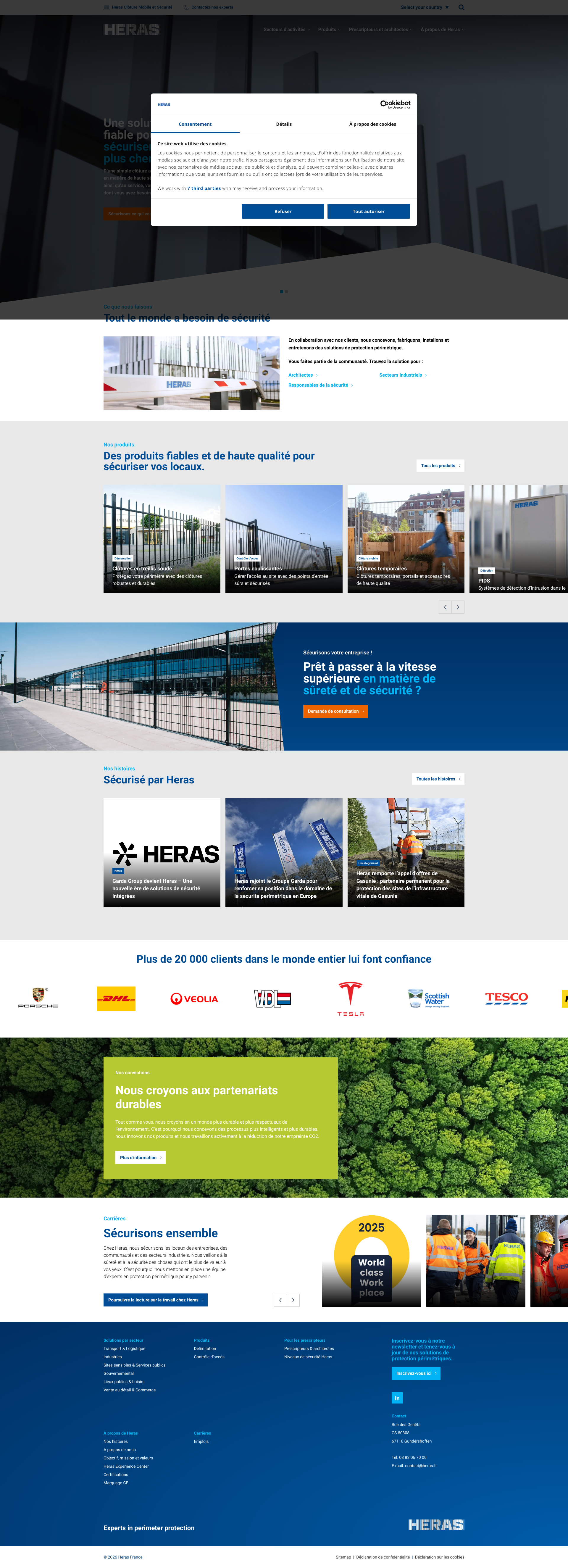 Aperçu du site
