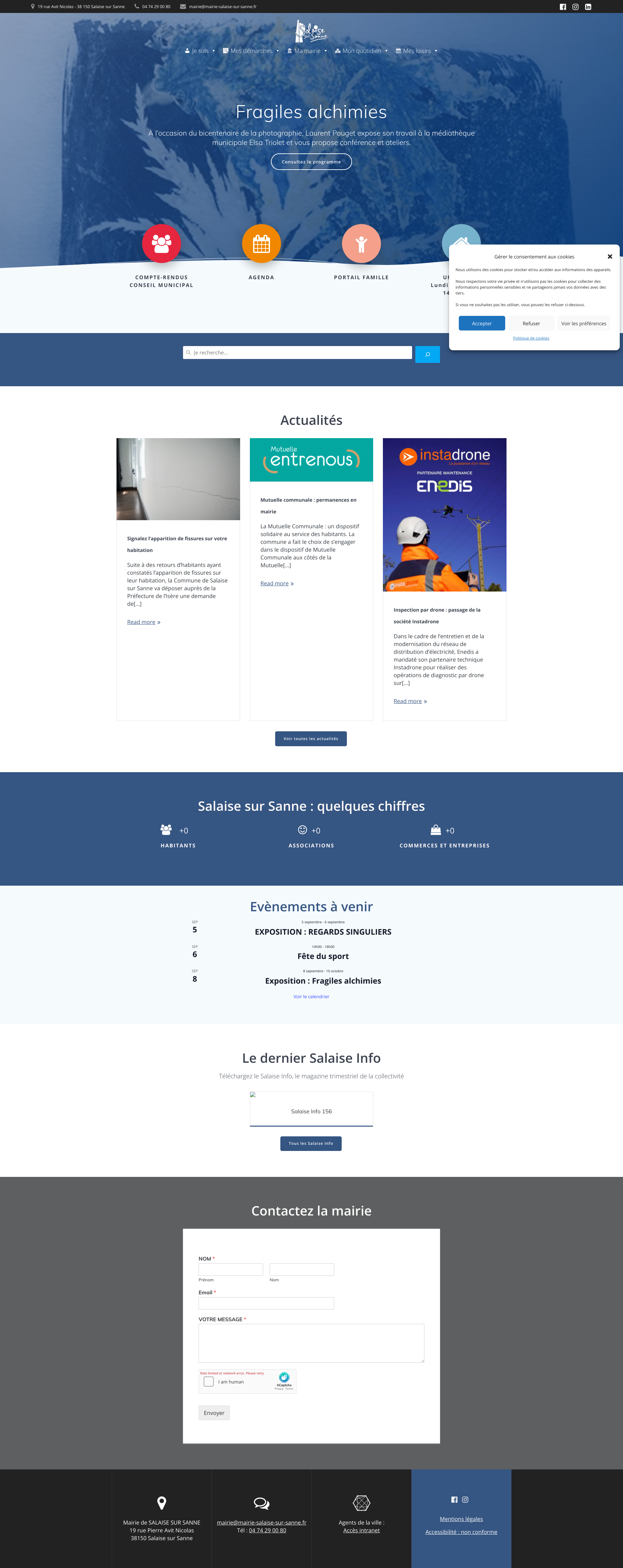 Aperçu du site