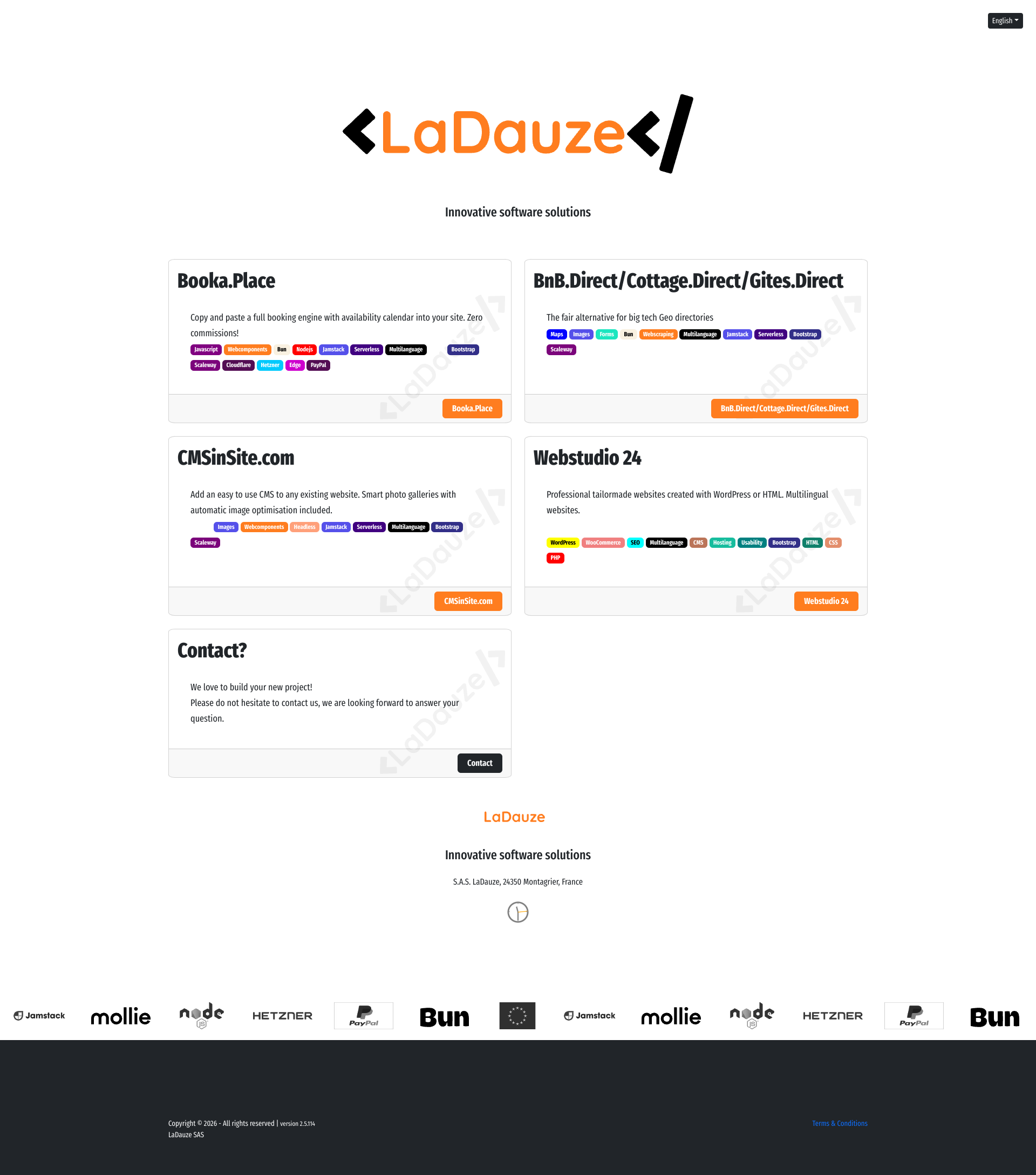 Aperçu du site