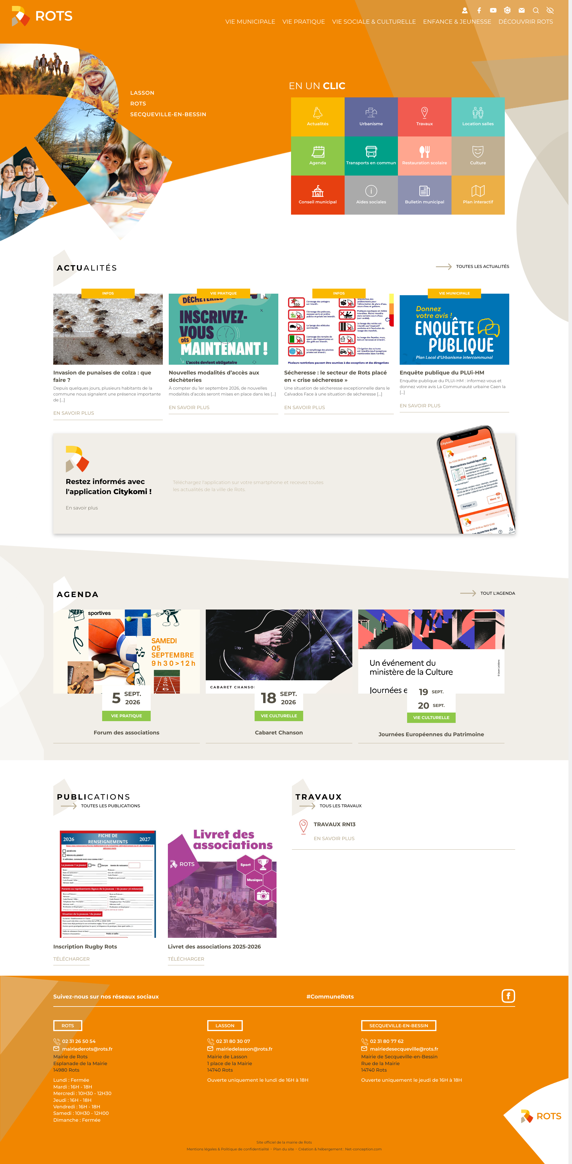 Aperçu du site