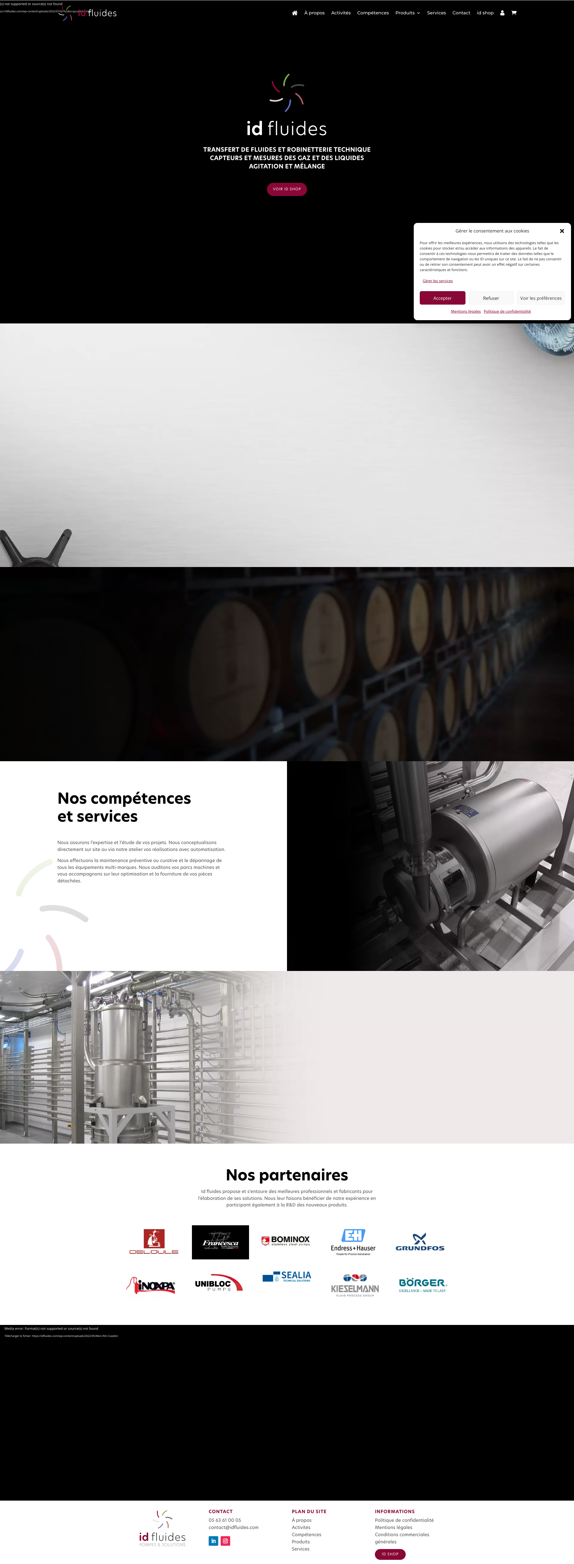 Aperçu du site