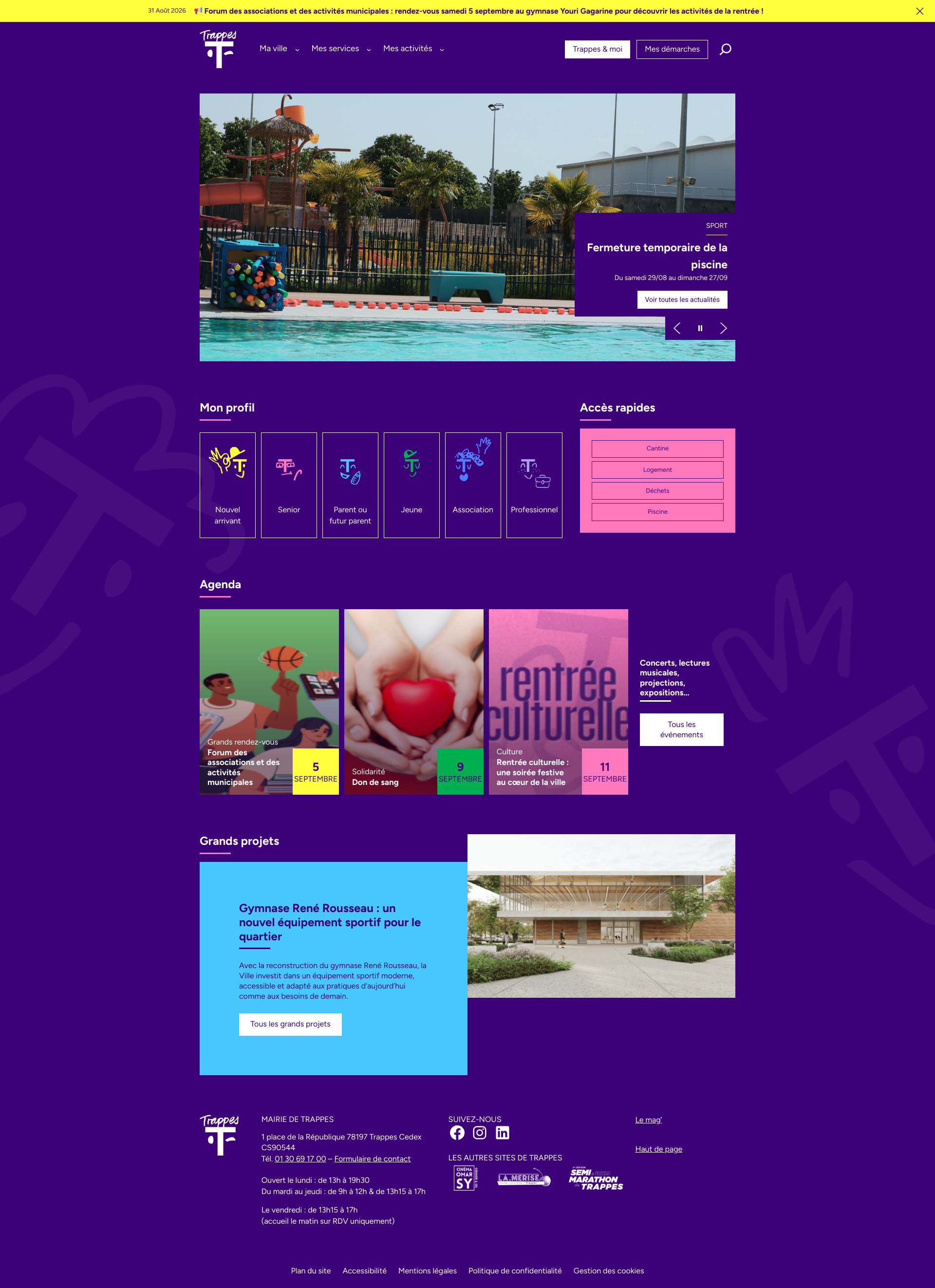 Aperçu du site