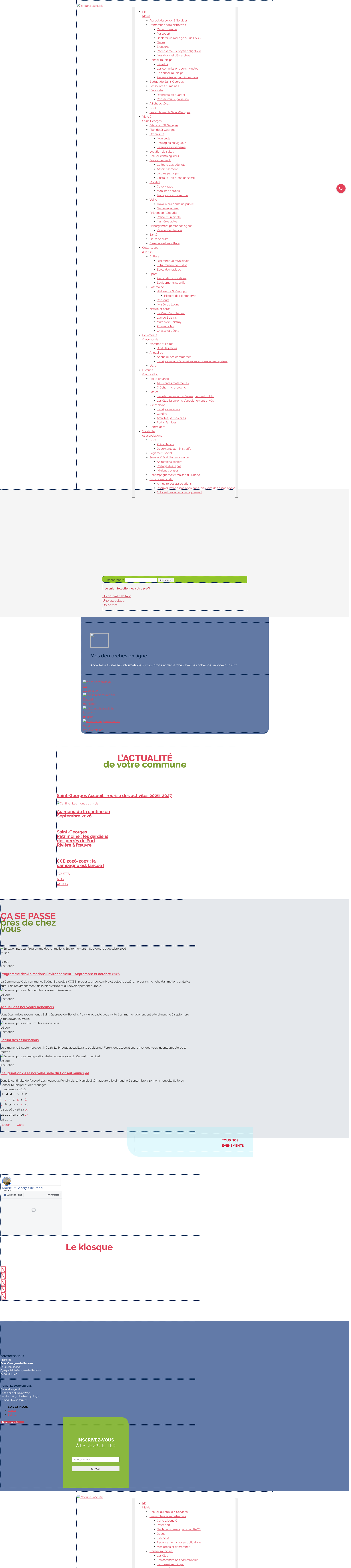 Aperçu du site
