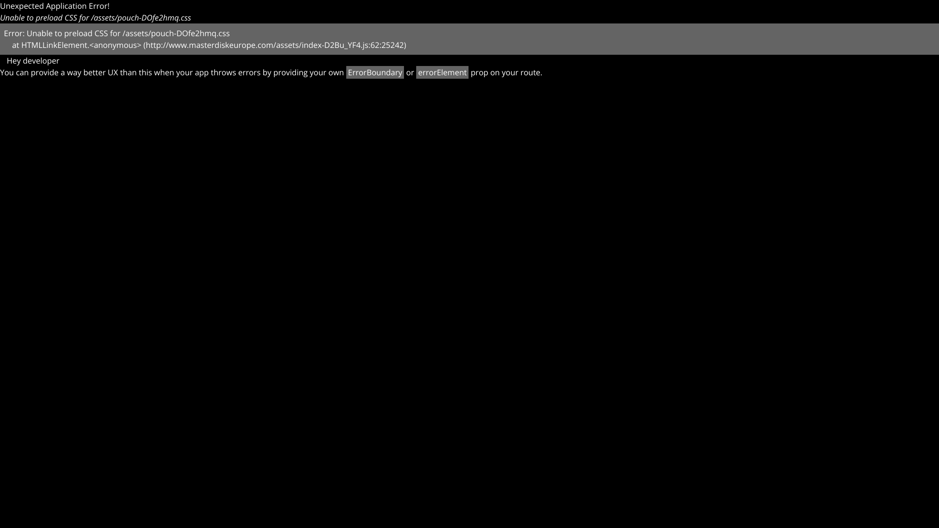 Aperçu du site