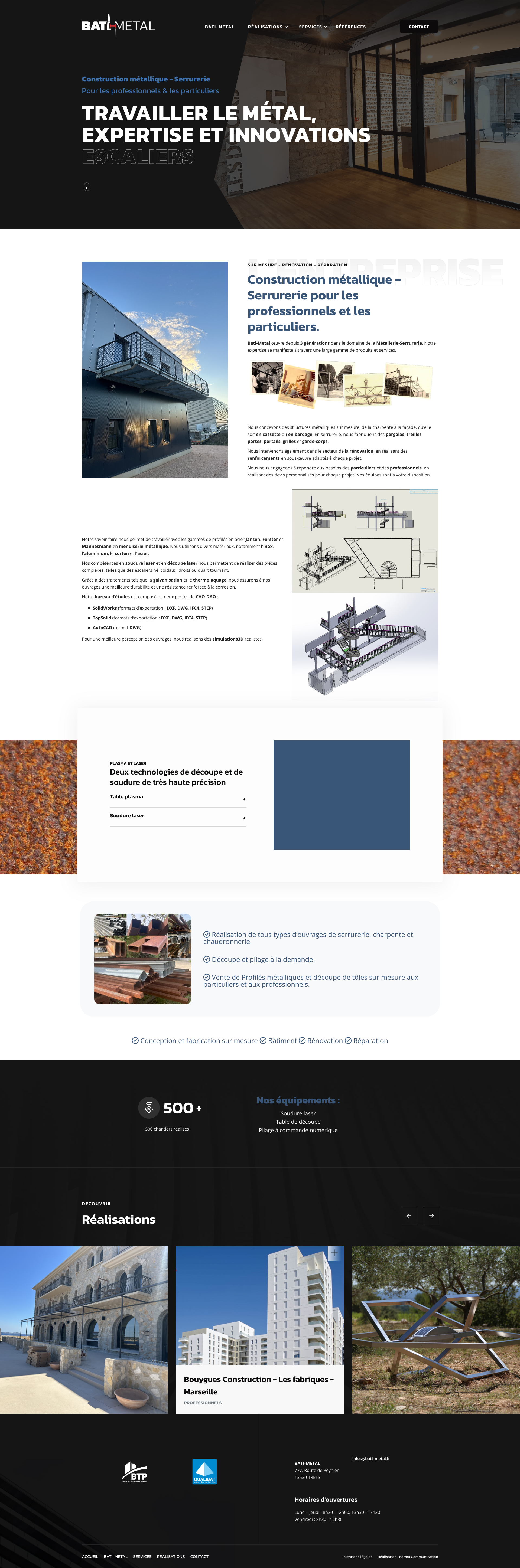 Aperçu du site