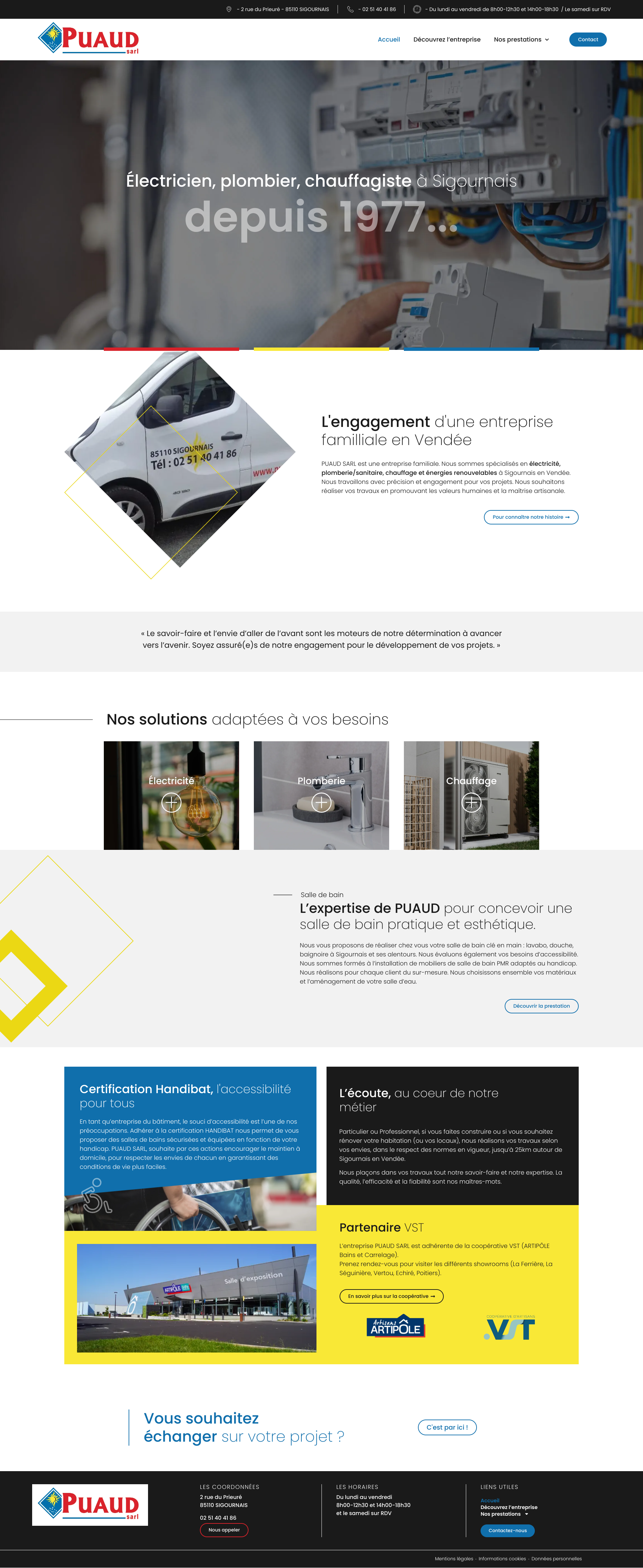 Aperçu du site