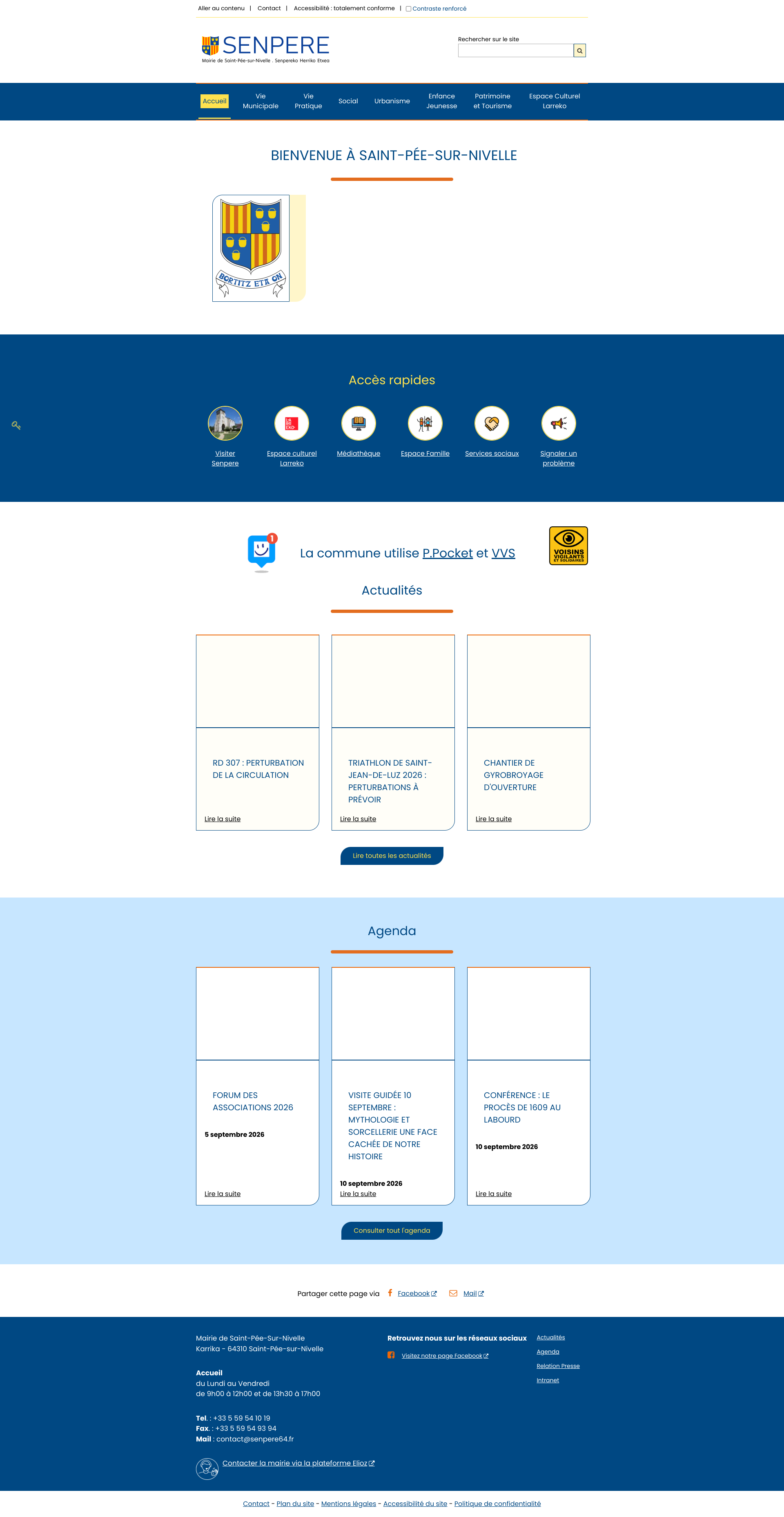 Aperçu du site