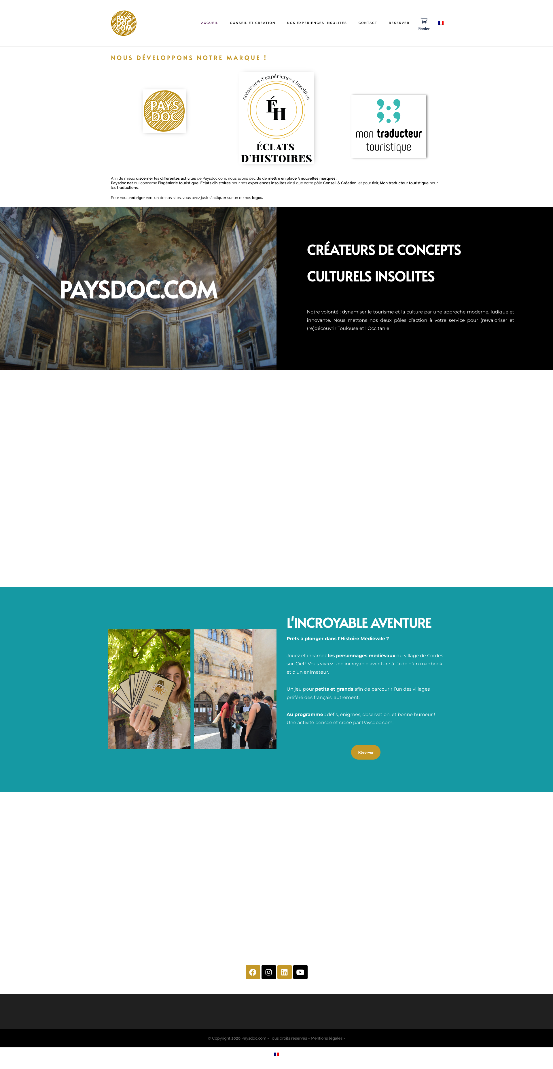 Aperçu du site