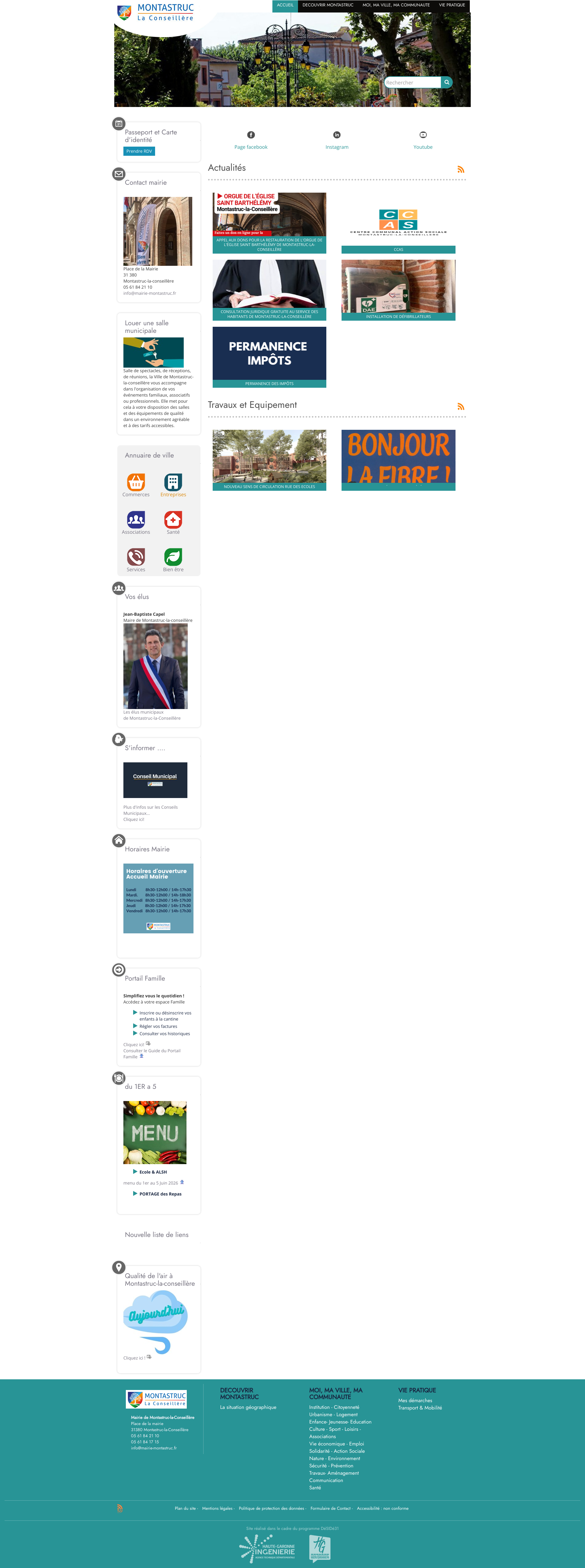 Aperçu du site