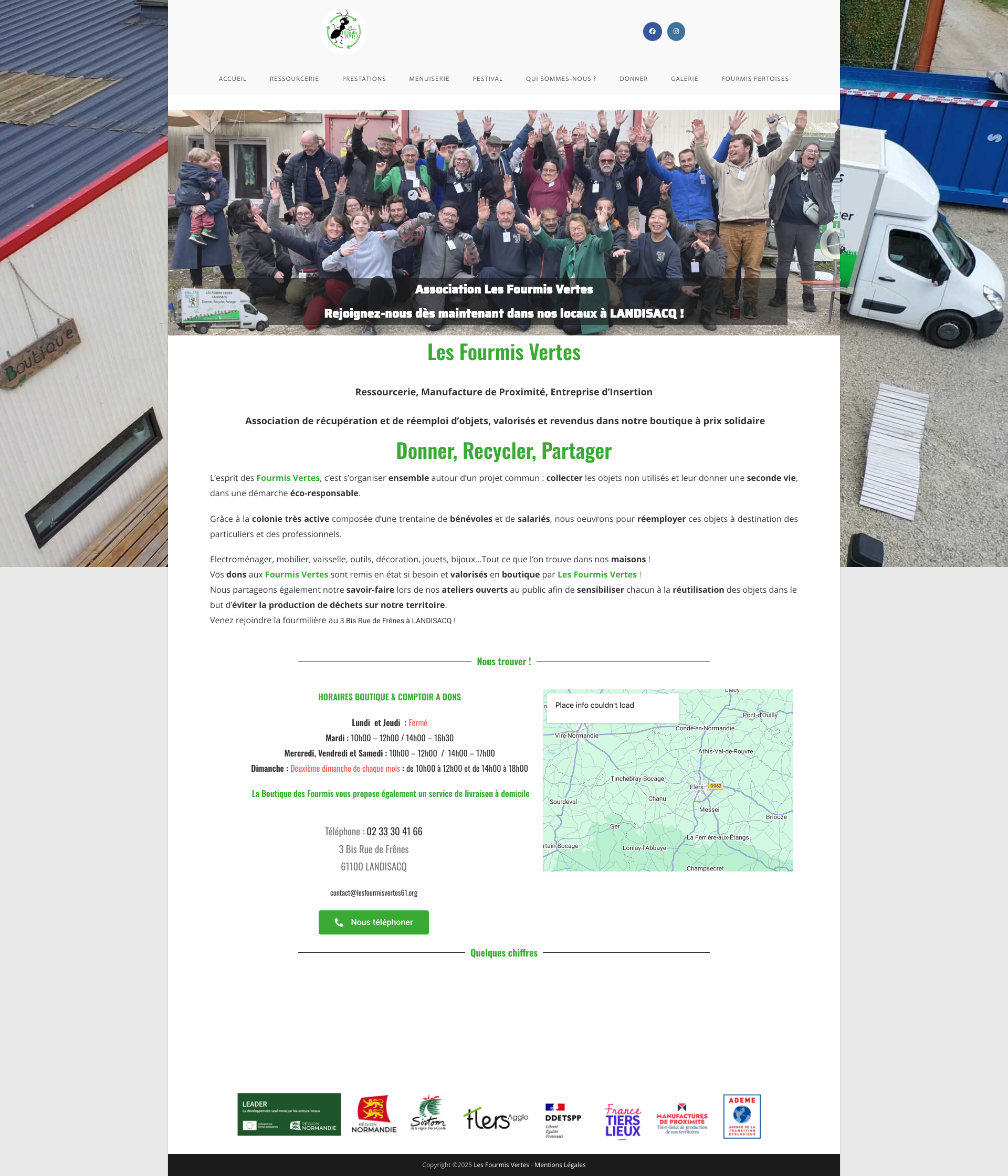 Aperçu du site