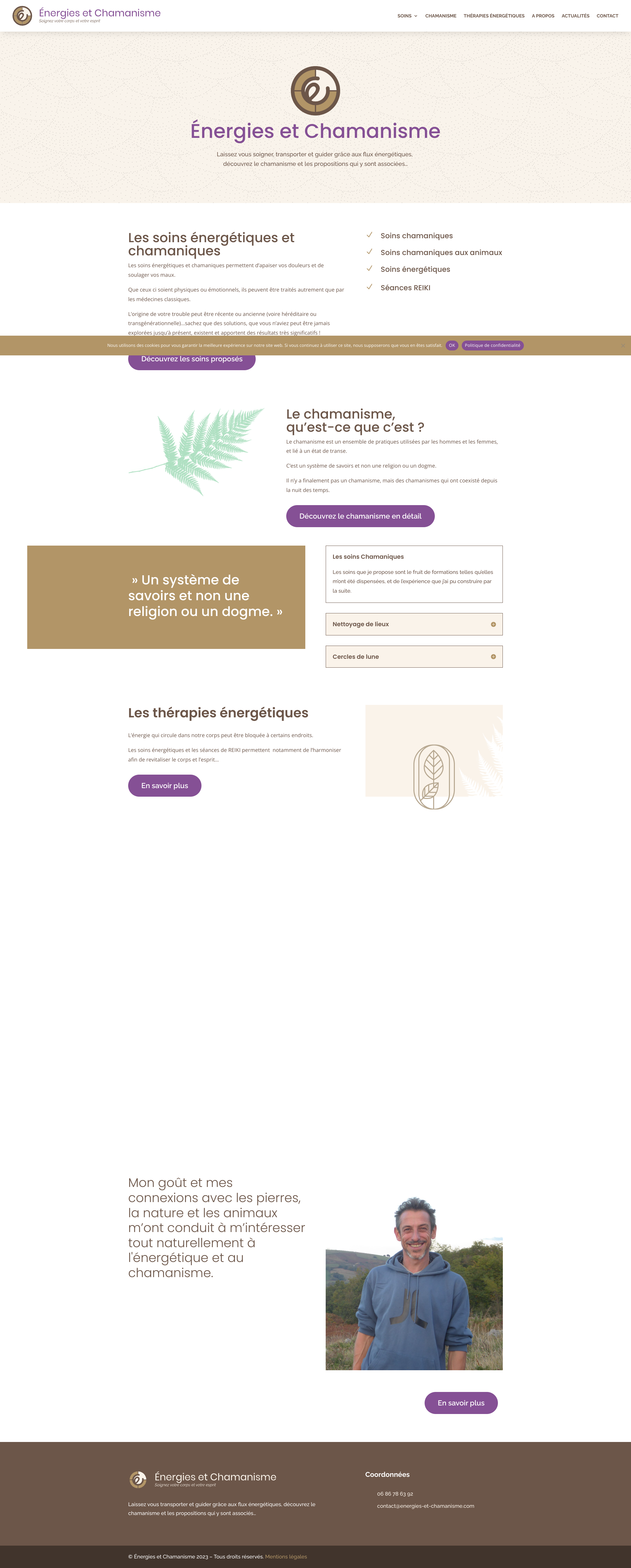 Aperçu du site