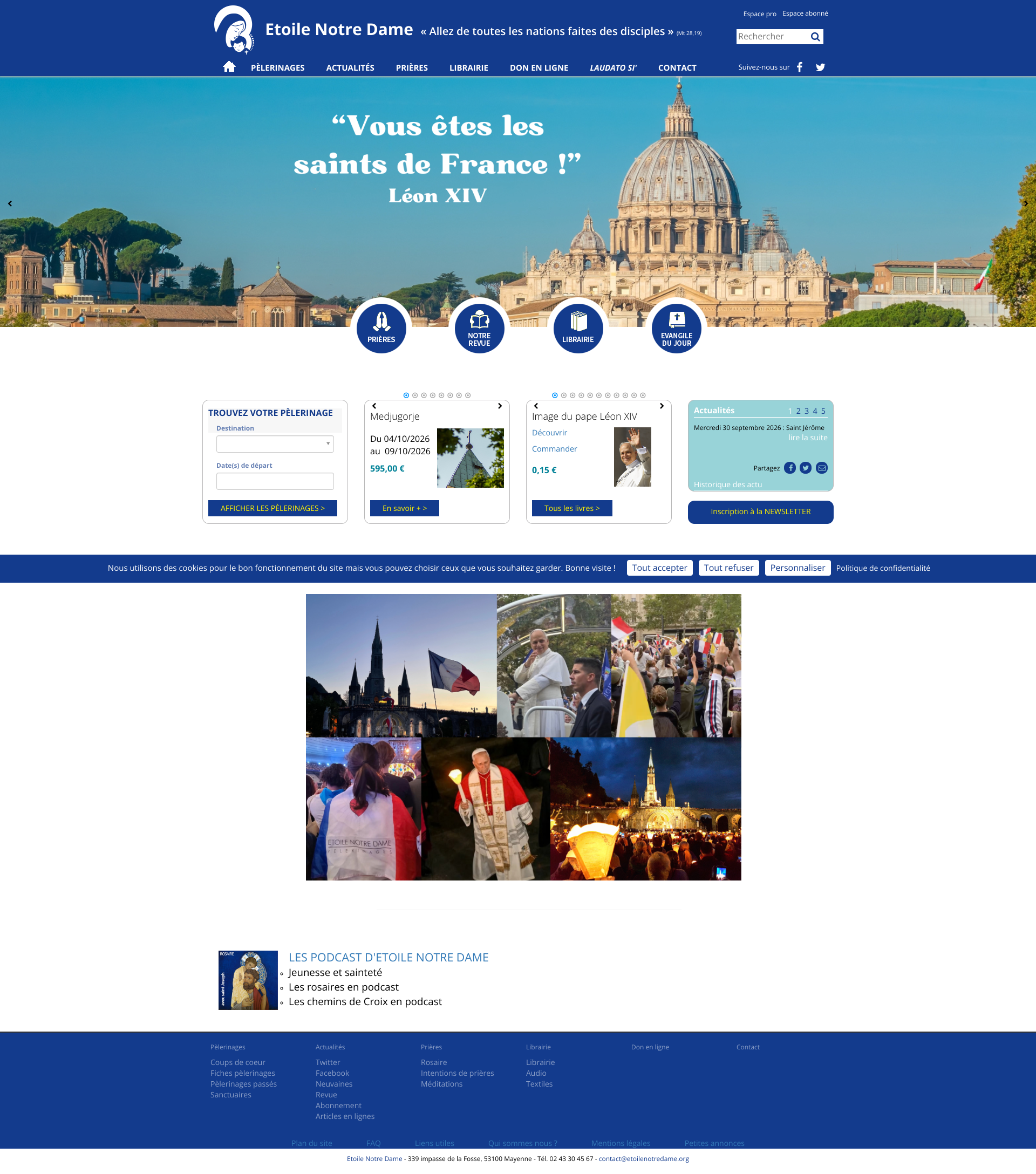 Aperçu du site