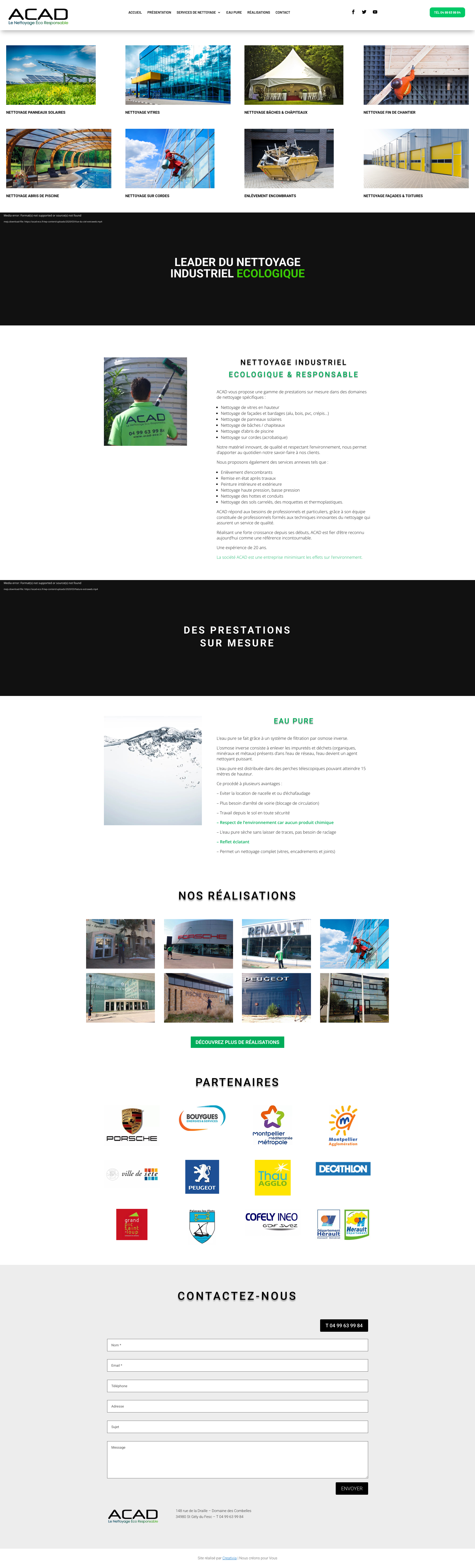Aperçu du site