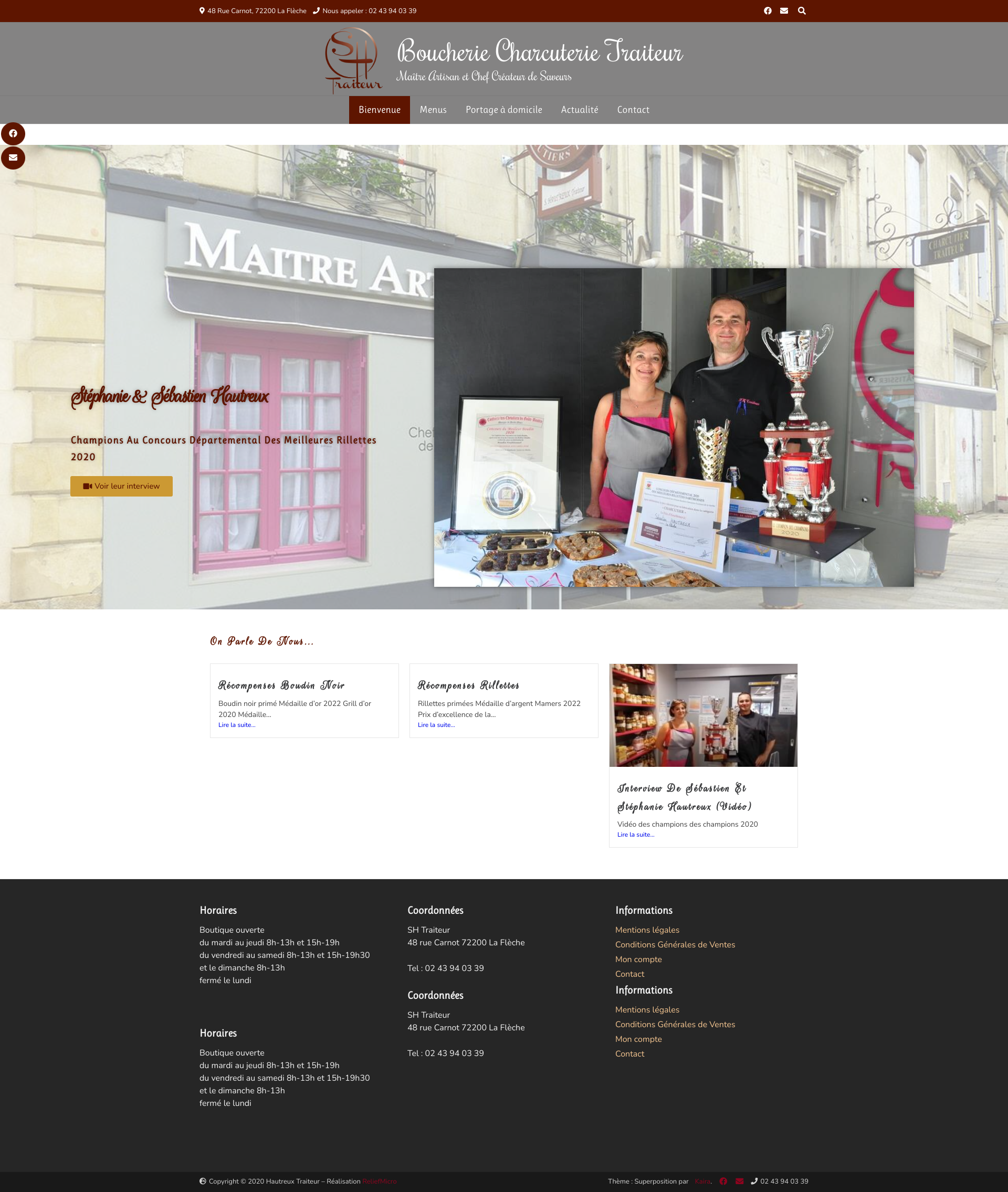Aperçu du site