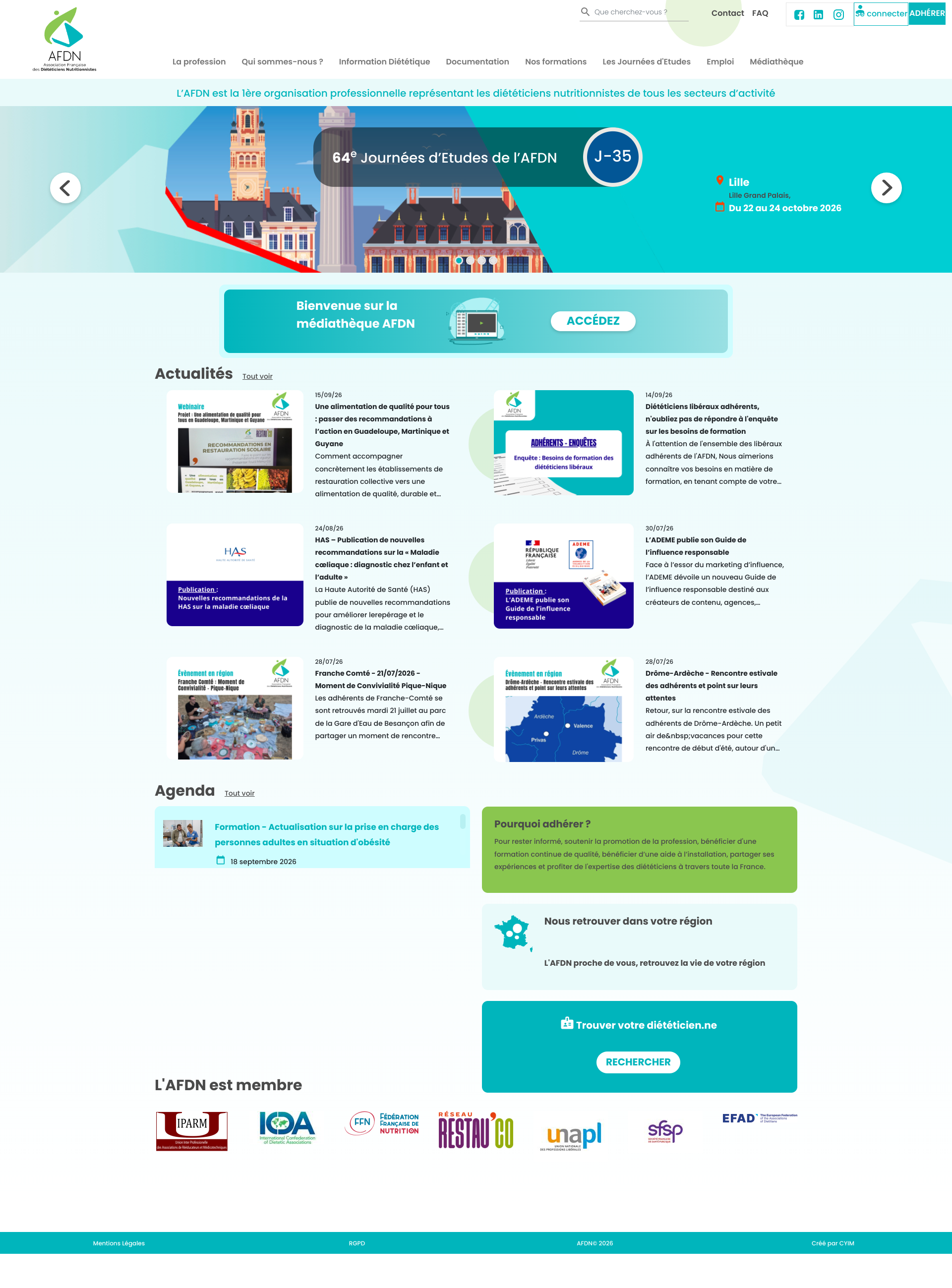 Aperçu du site