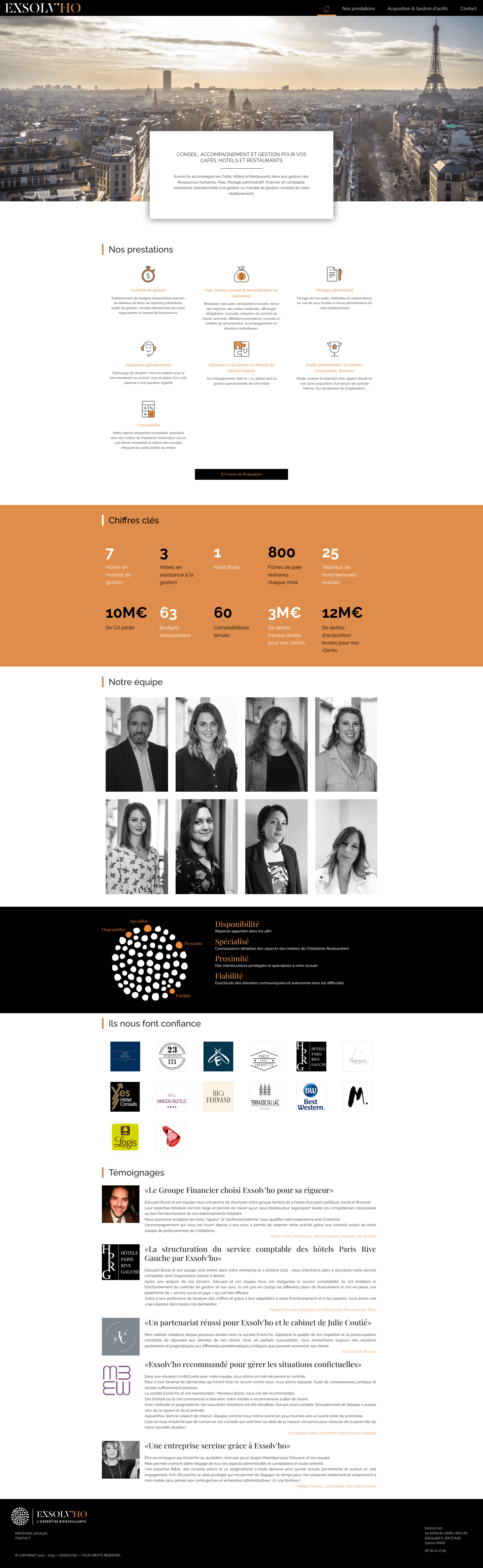 Aperçu du site