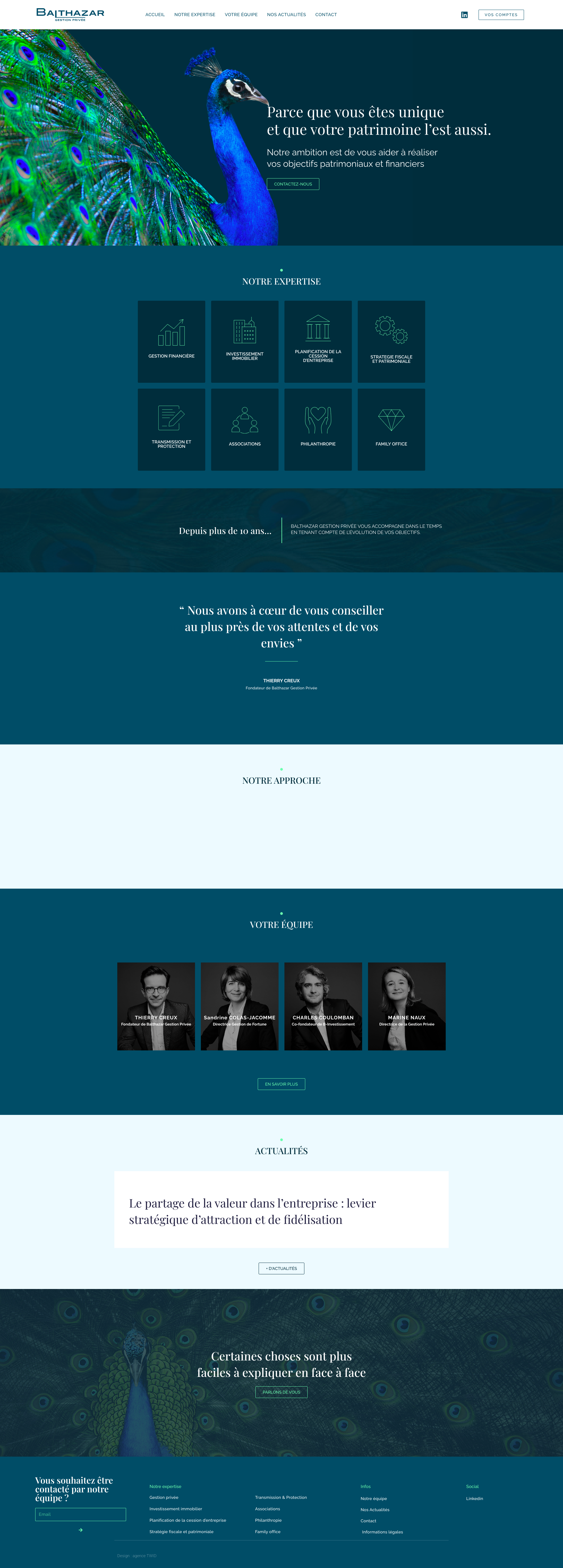 Aperçu du site