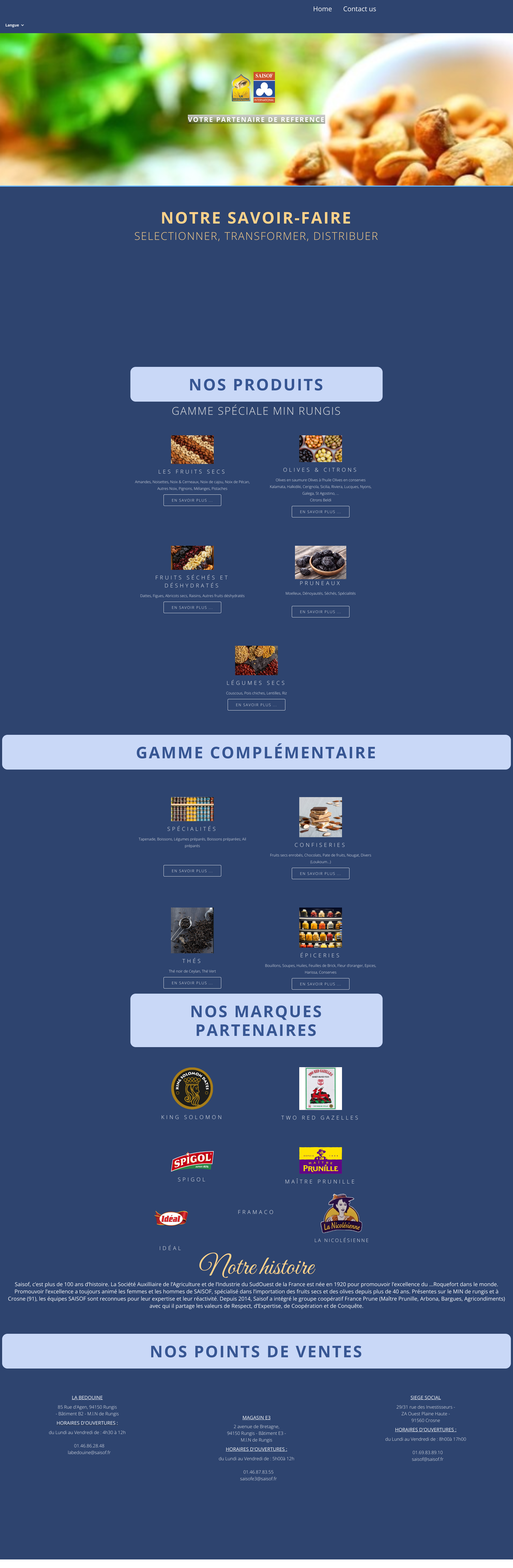 Aperçu du site