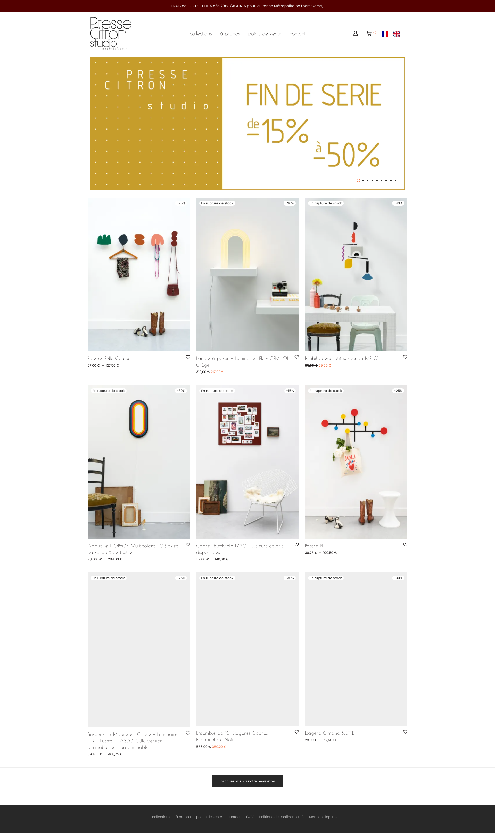 Aperçu du site