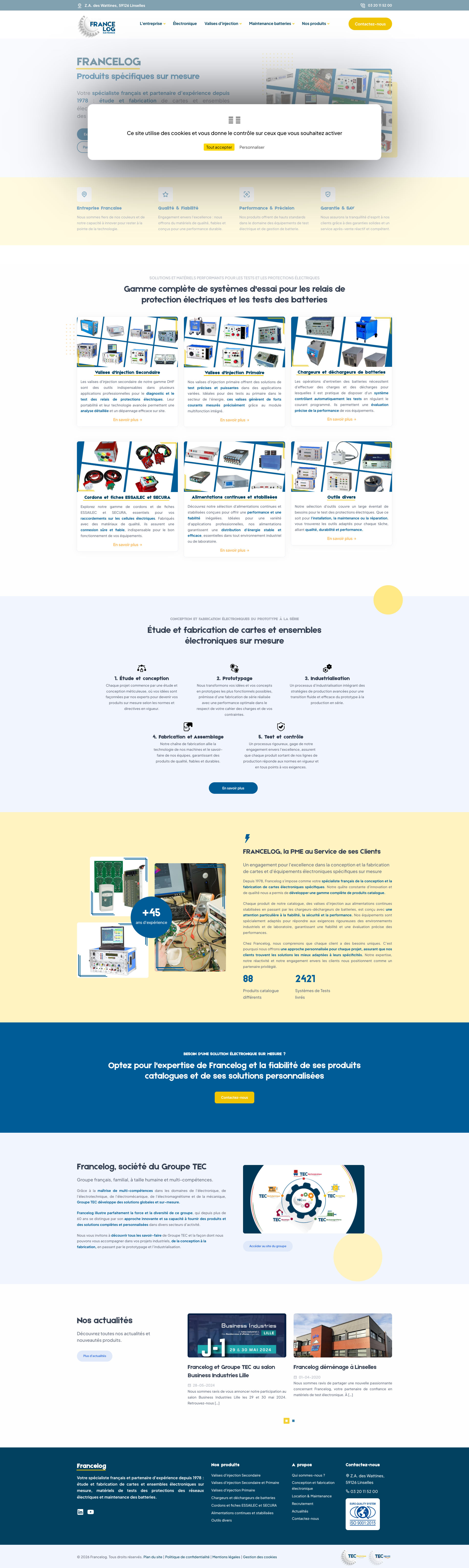 Aperçu du site