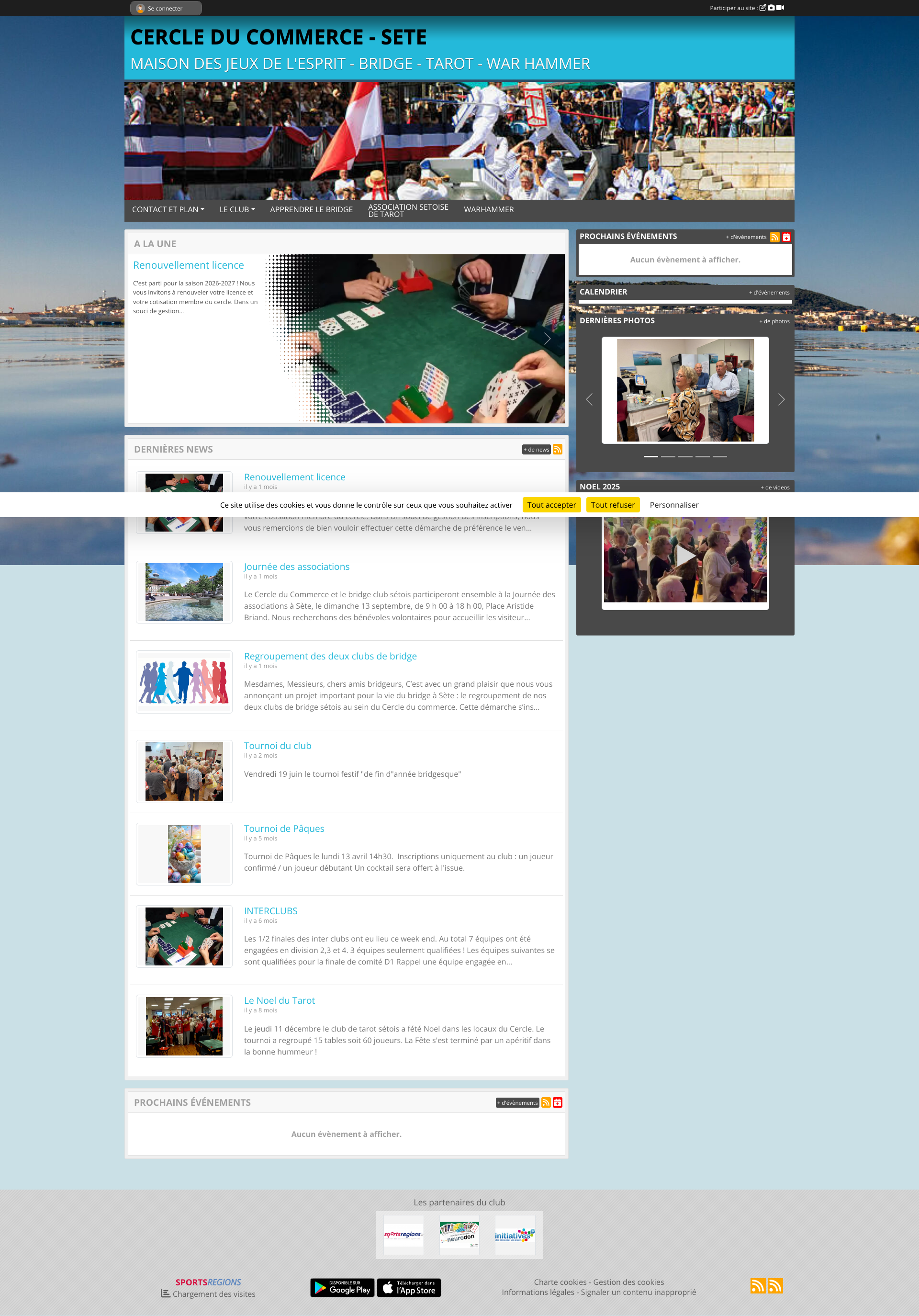 Aperçu du site