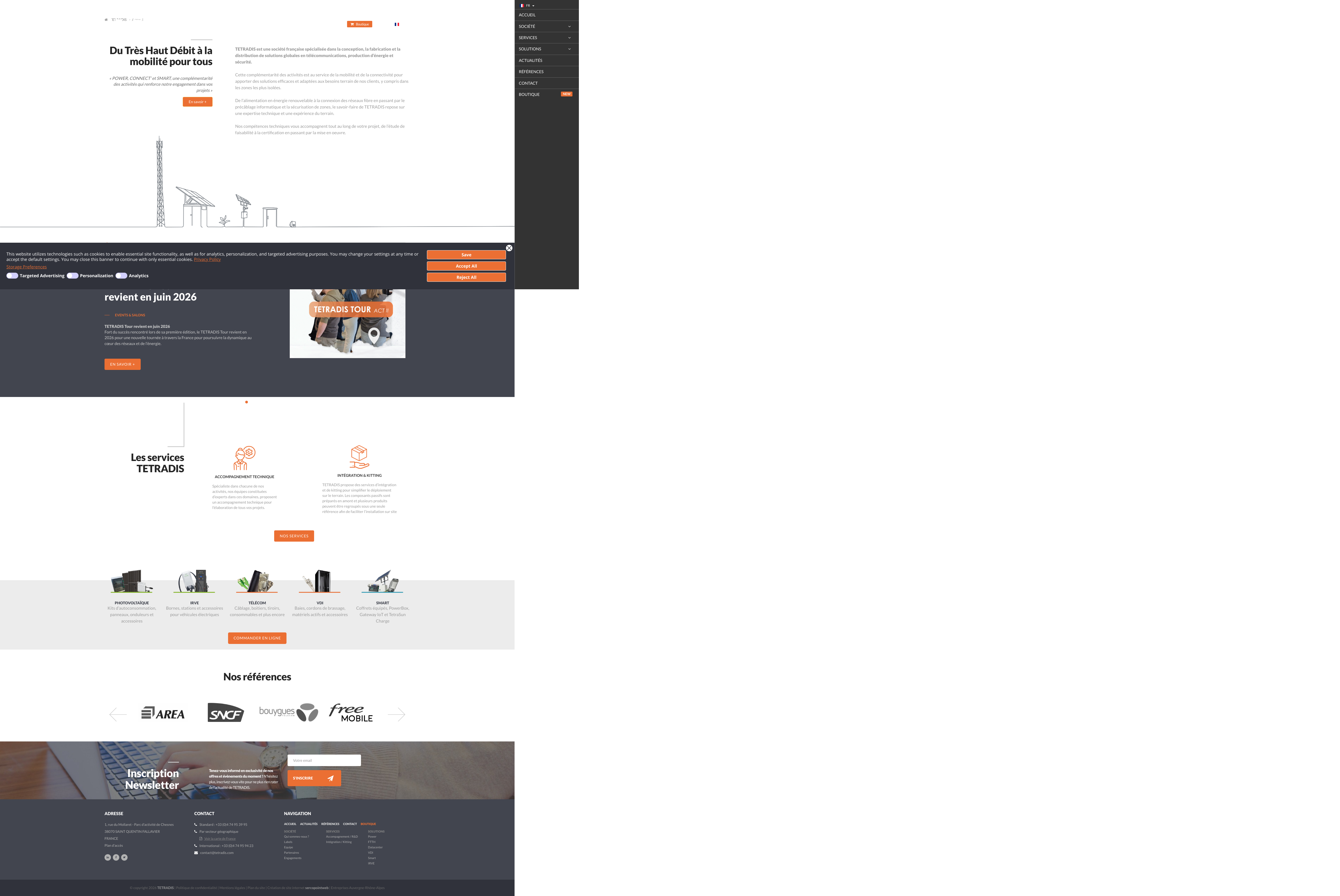 Aperçu du site