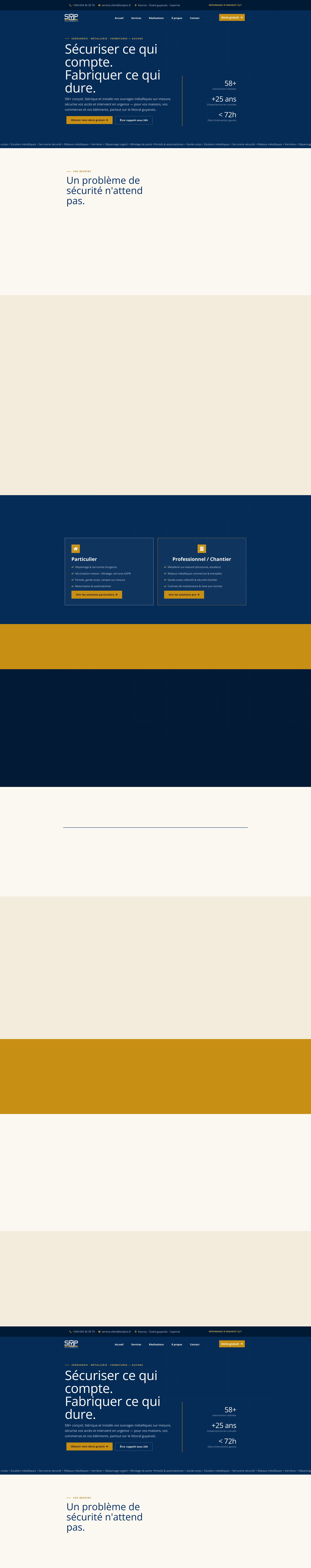 Aperçu du site