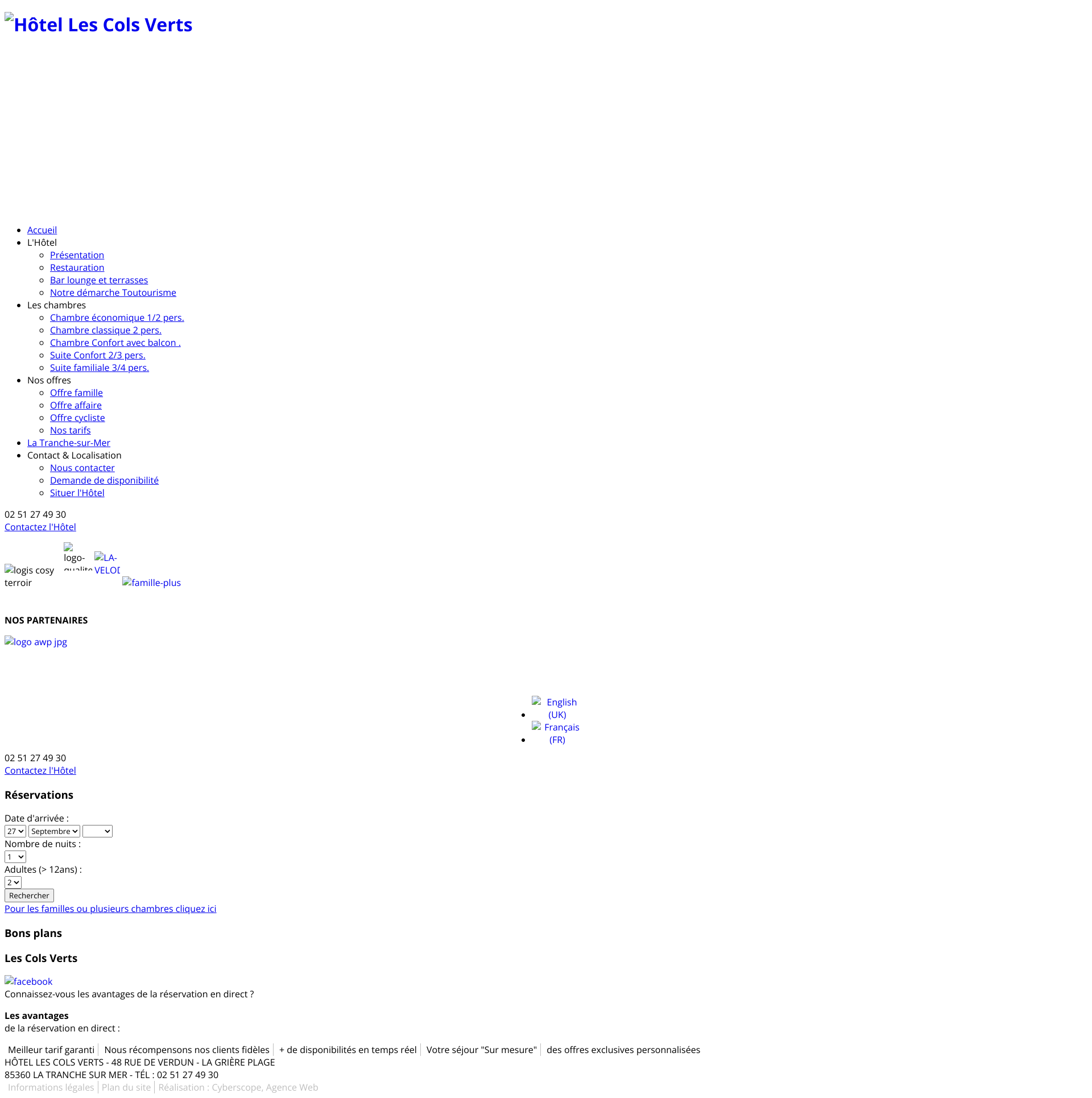 Aperçu du site