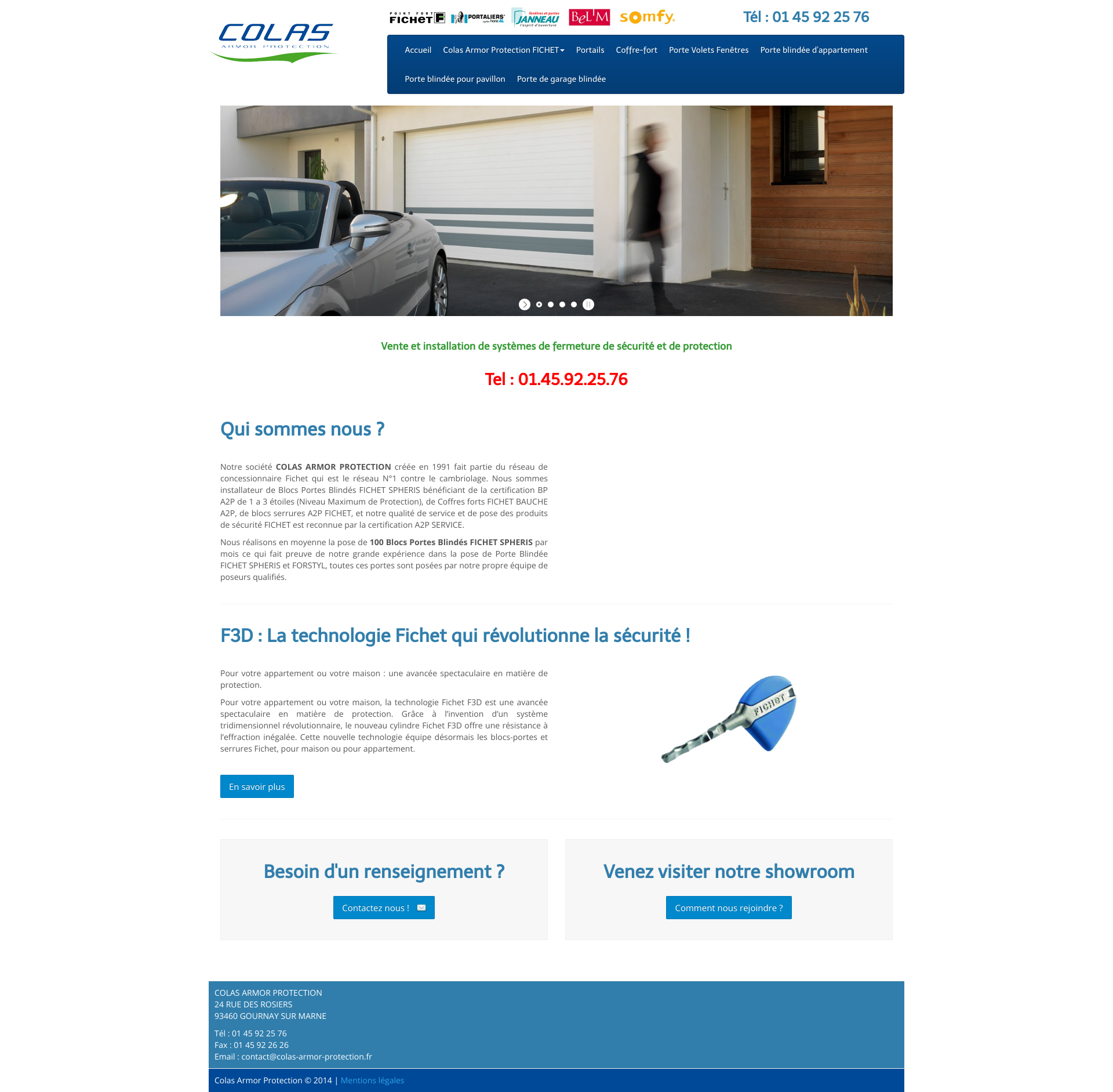 Aperçu du site