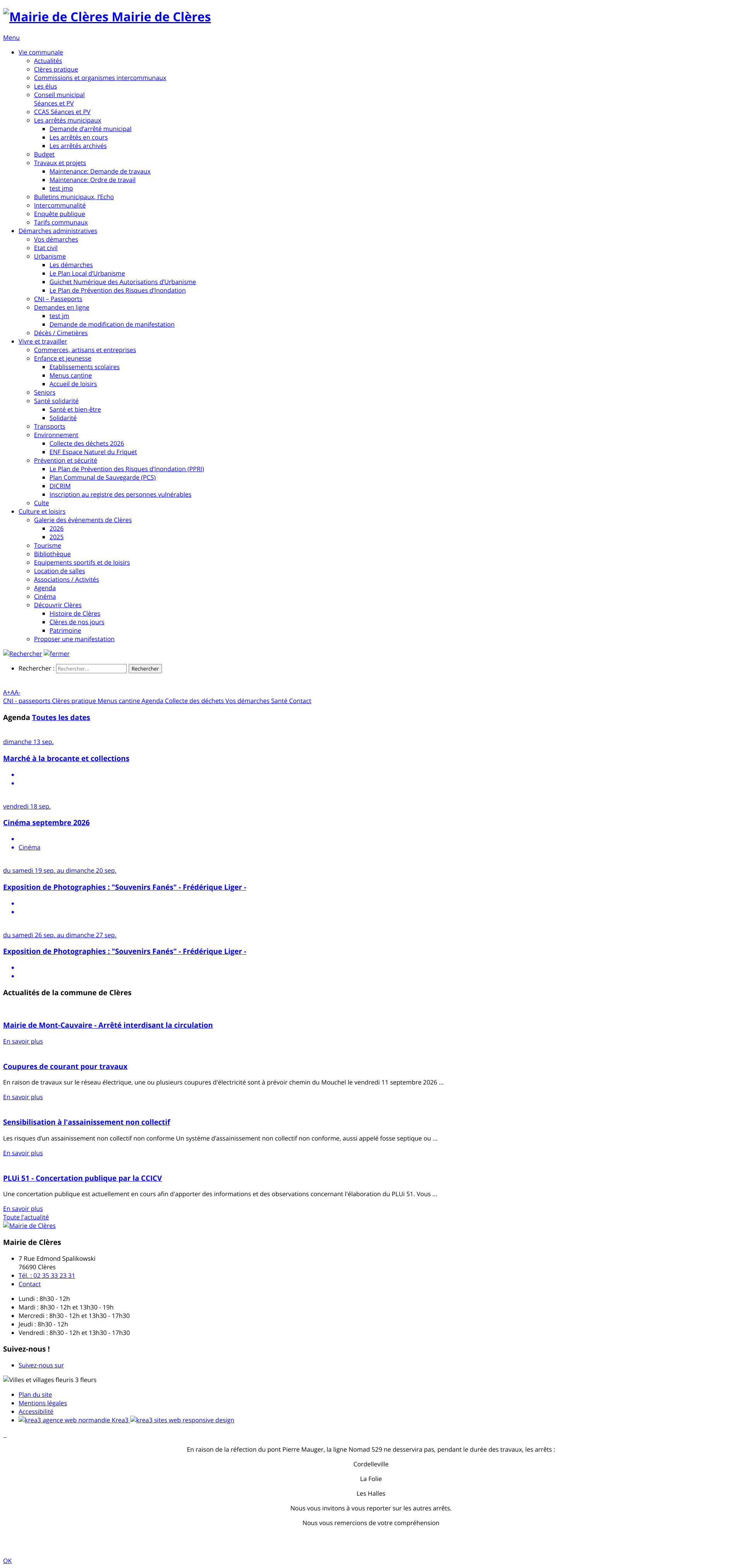 Aperçu du site