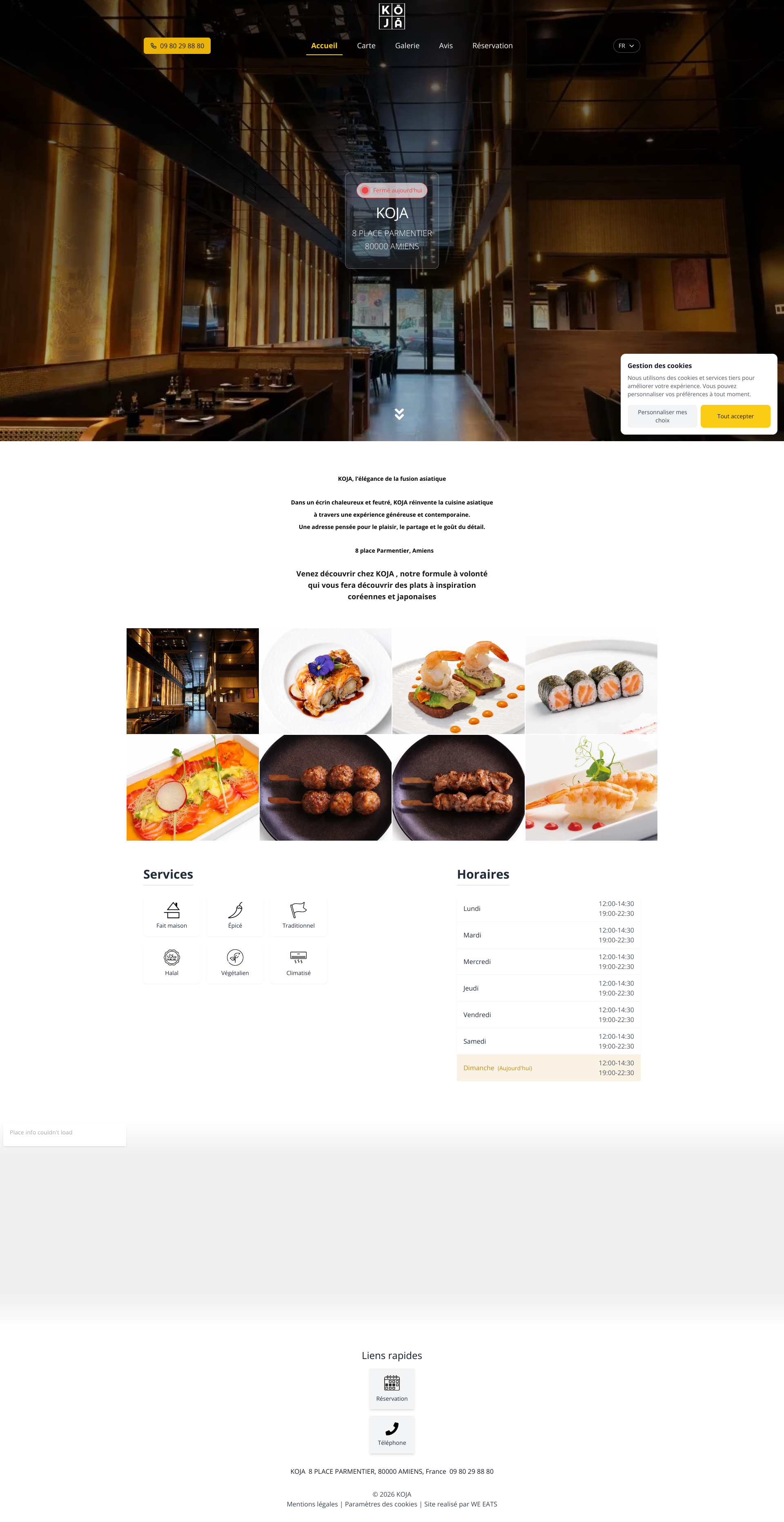 Aperçu du site