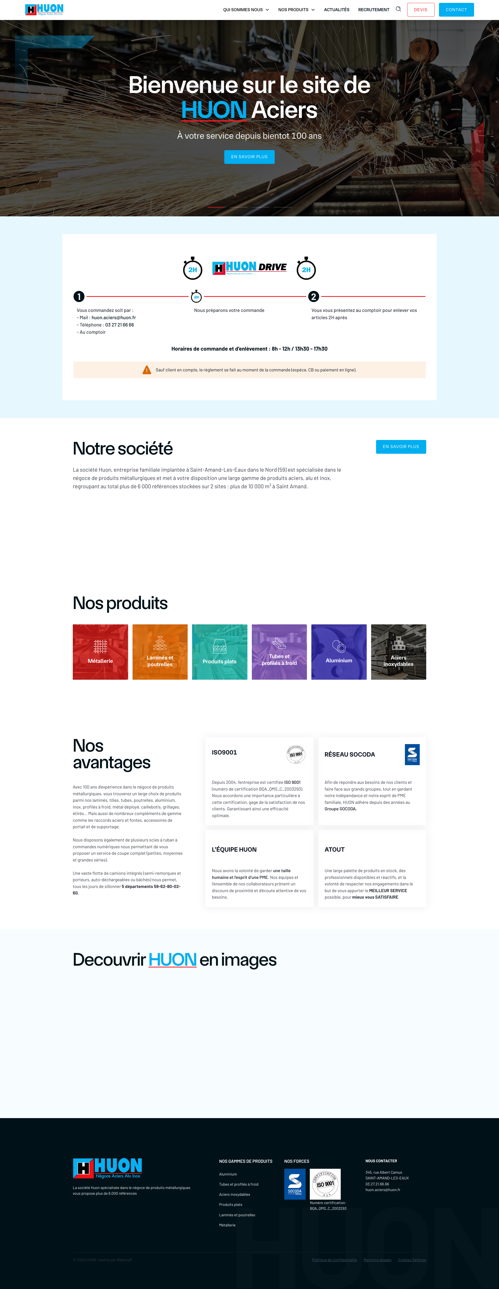 Aperçu du site