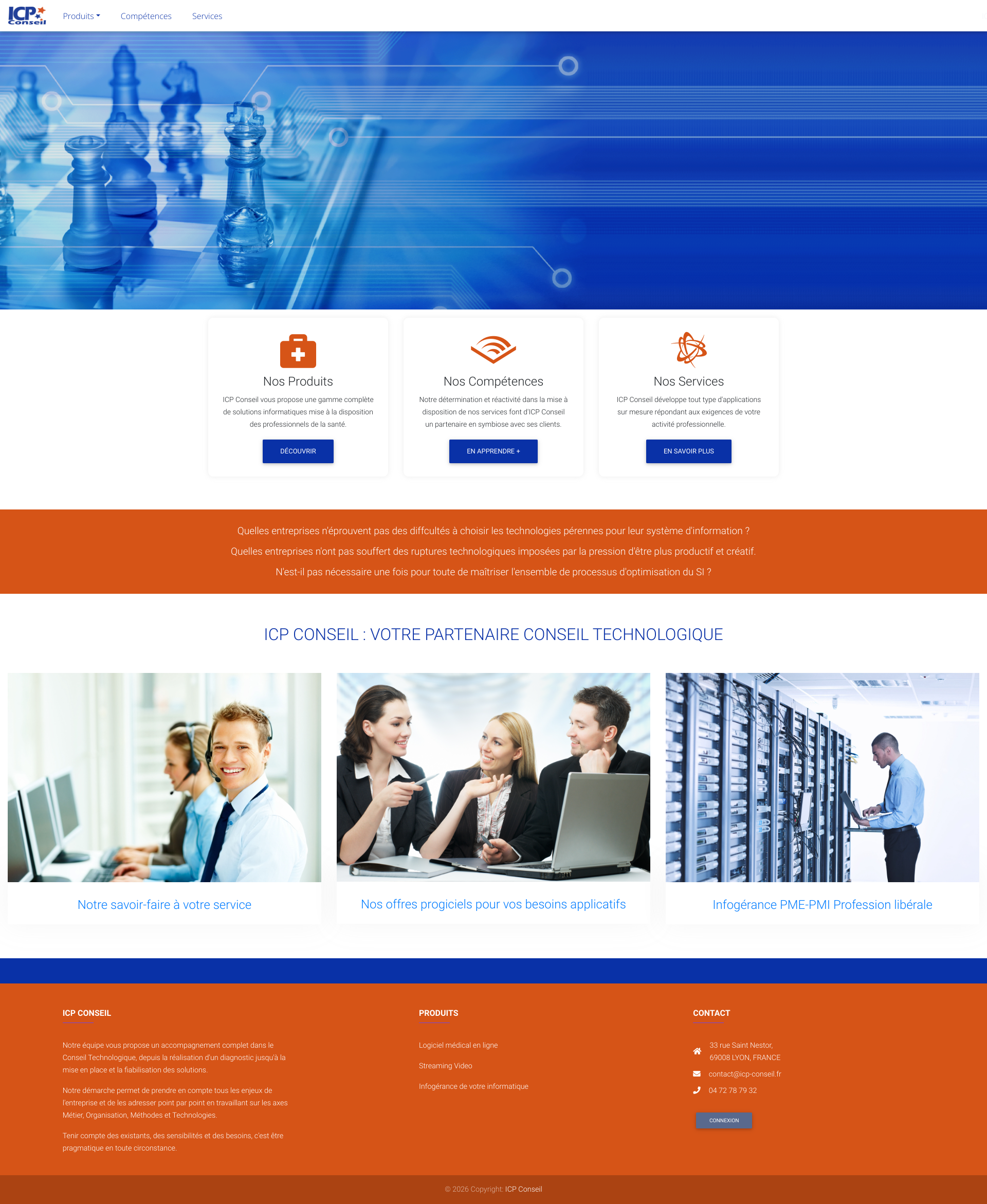 Aperçu du site