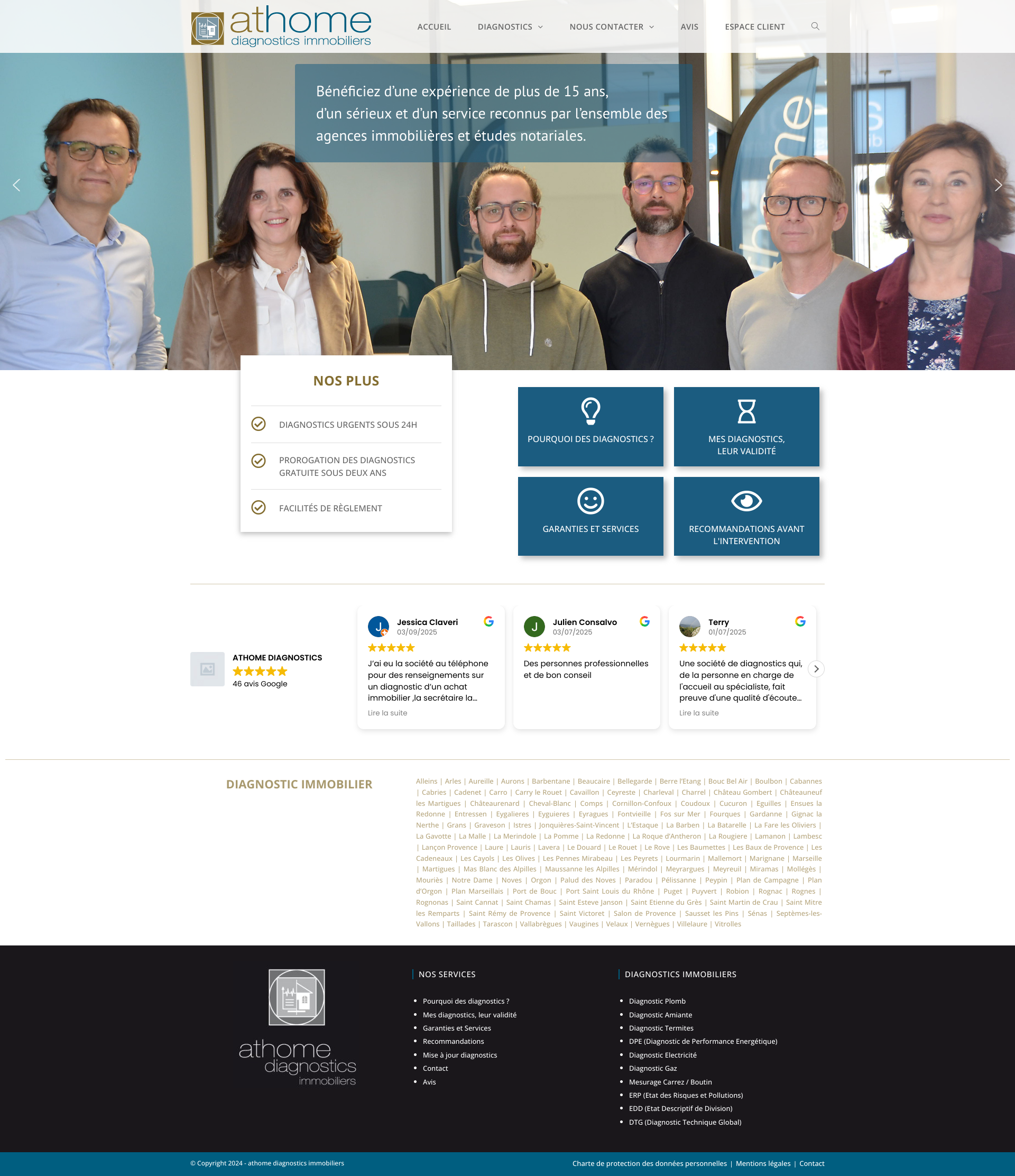 Aperçu du site
