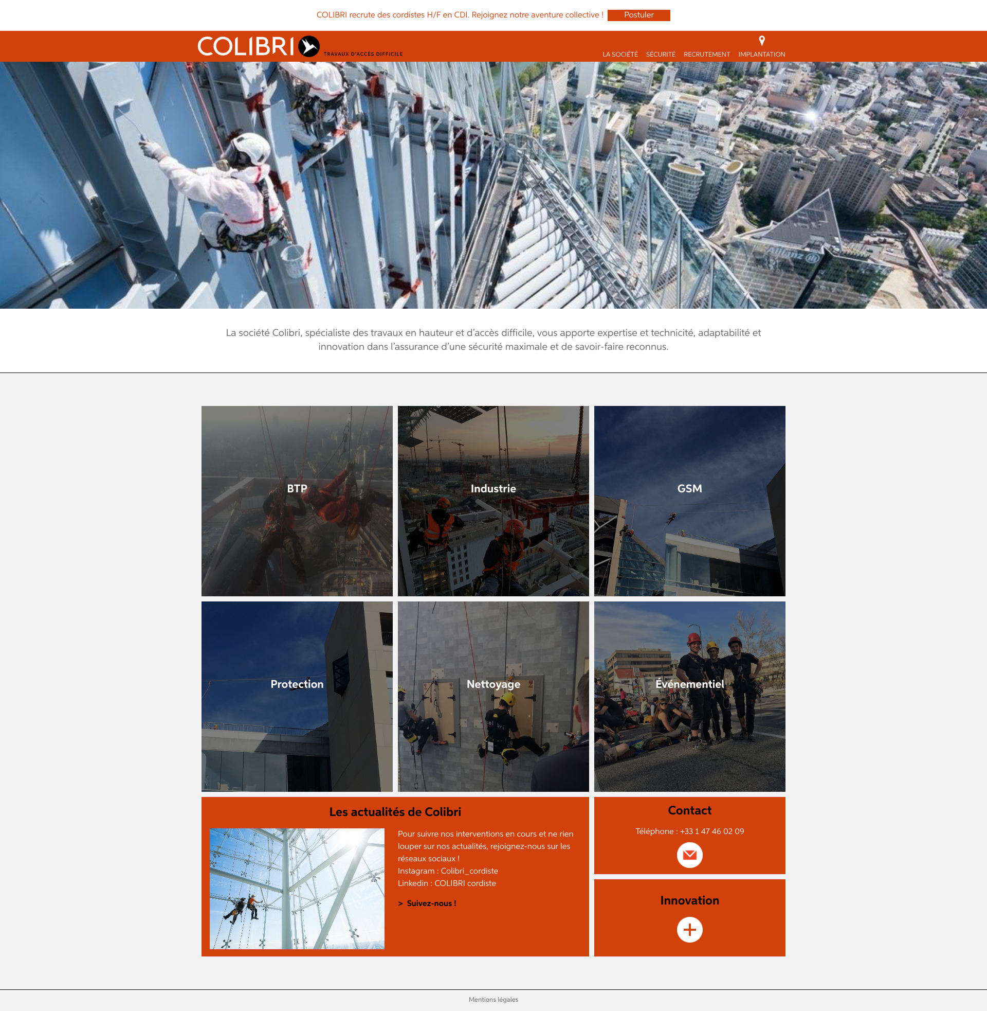 Aperçu du site