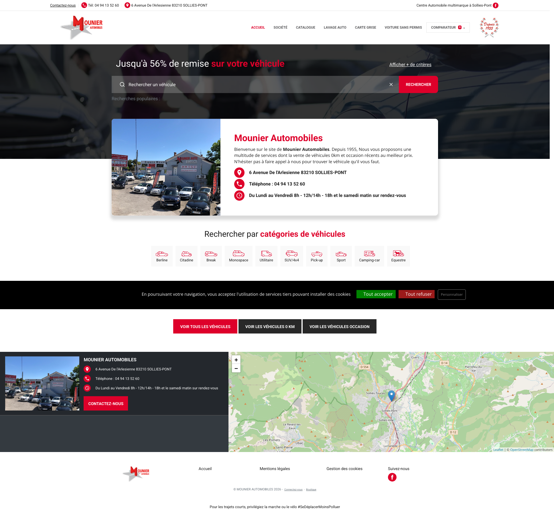 Aperçu du site