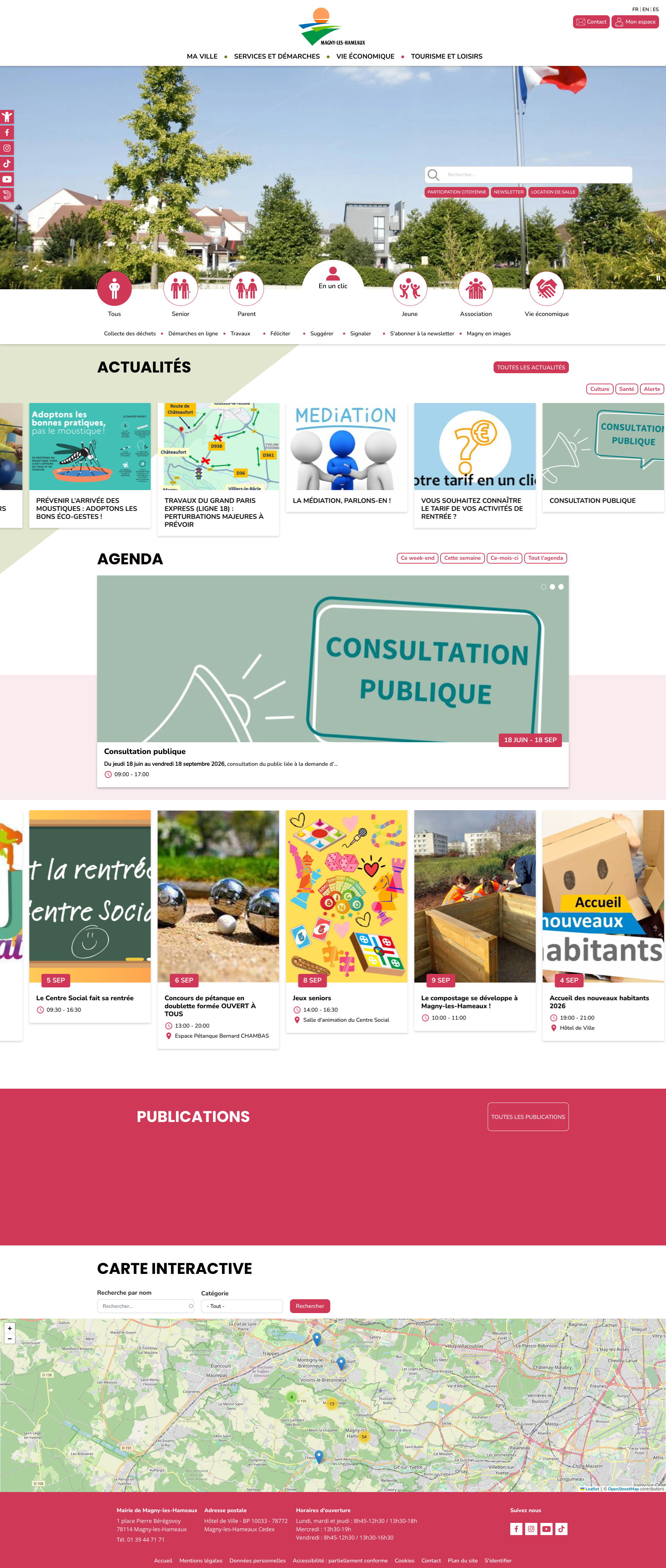Aperçu du site