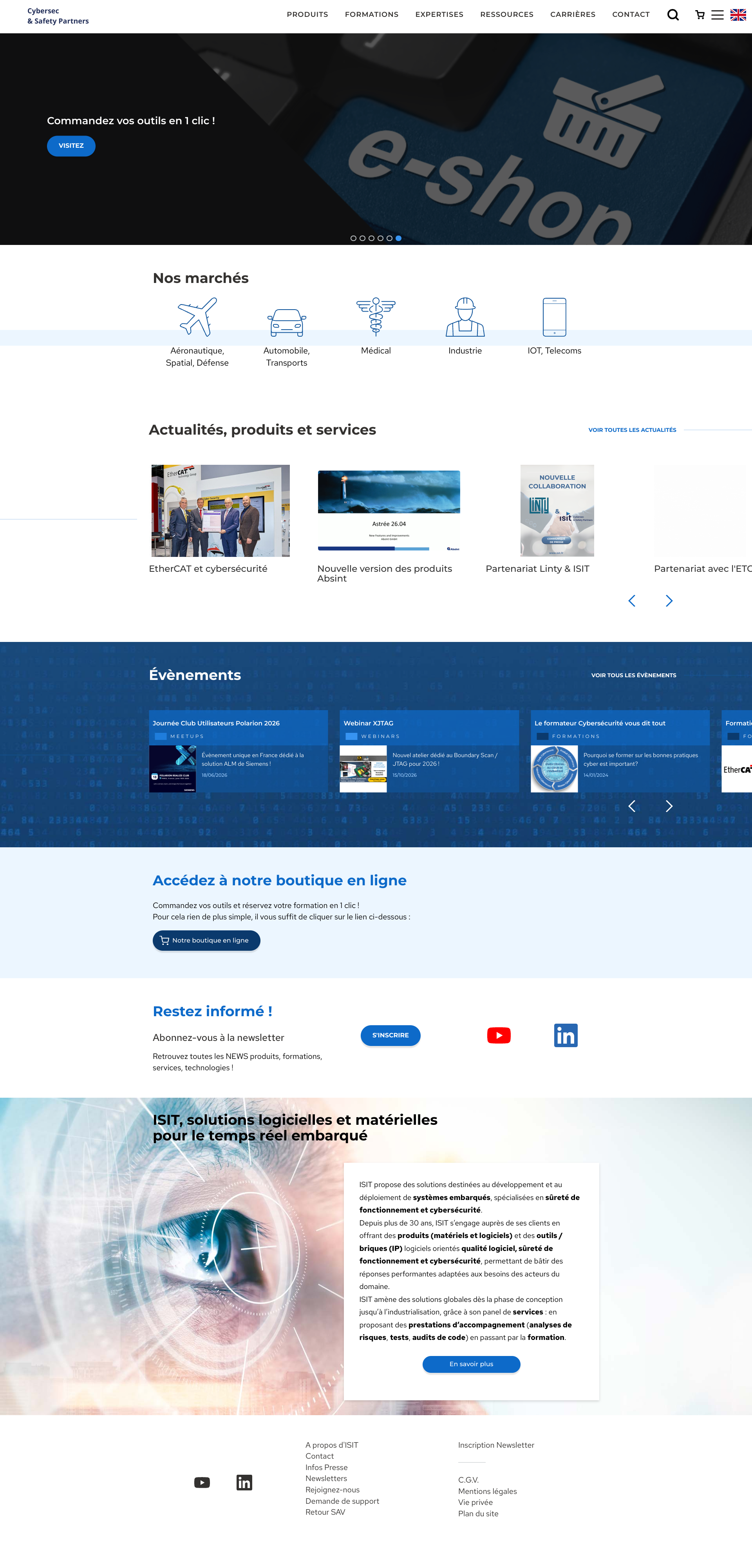 Aperçu du site
