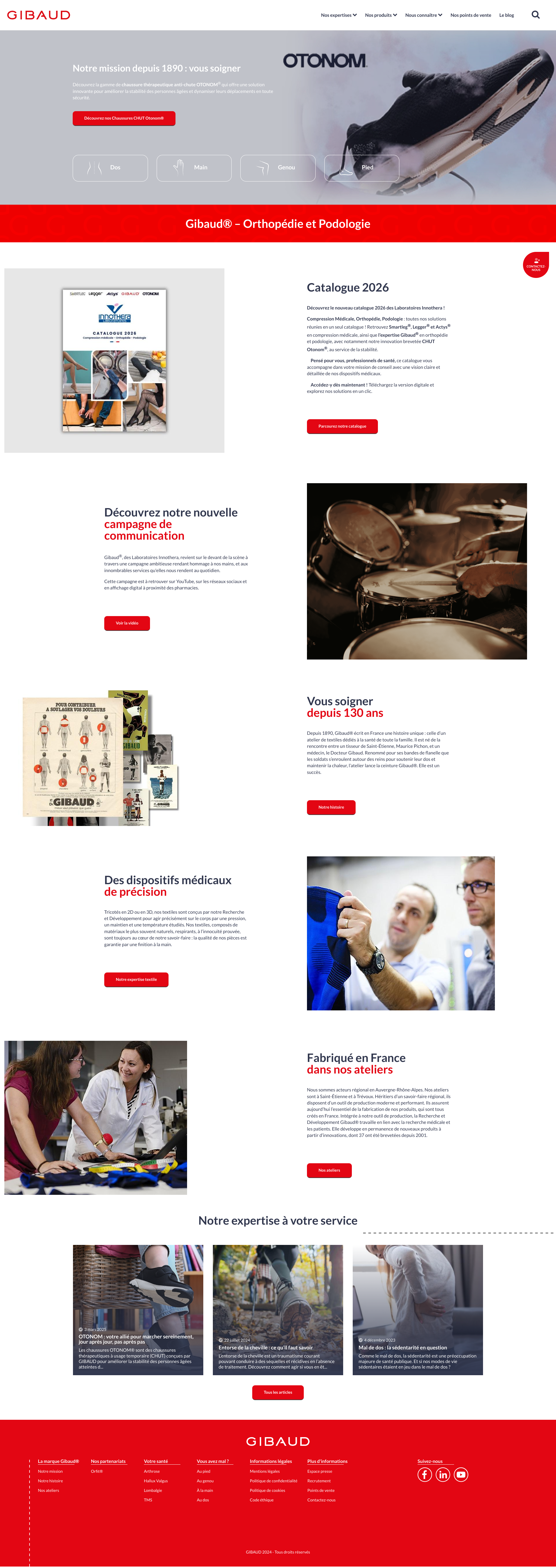 Aperçu du site