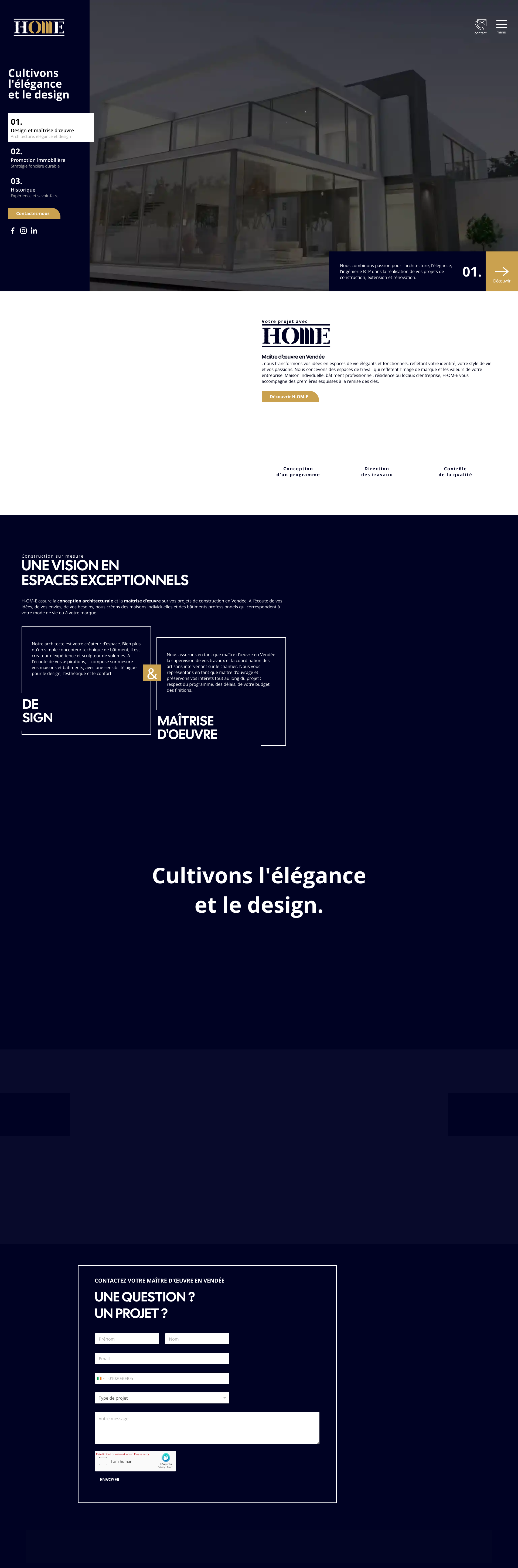 Aperçu du site