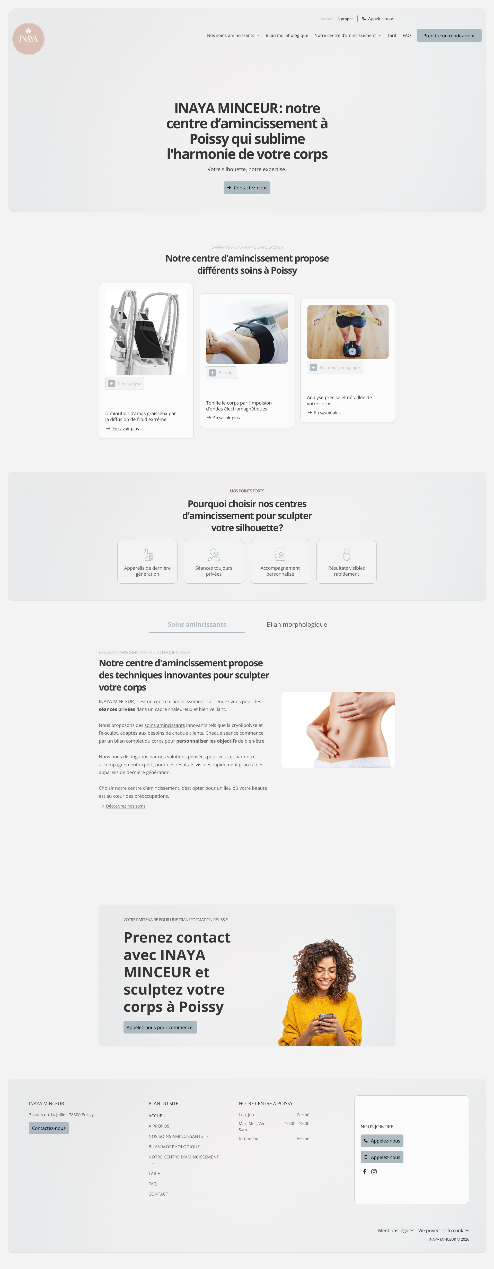 Aperçu du site