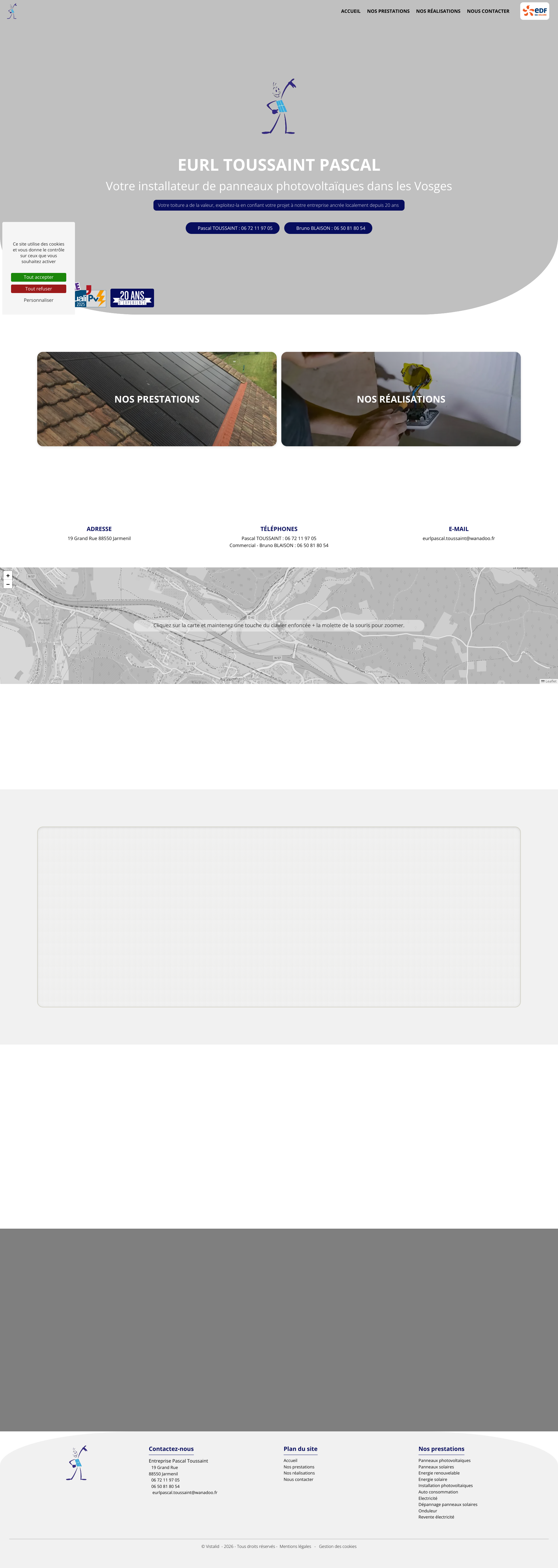Aperçu du site