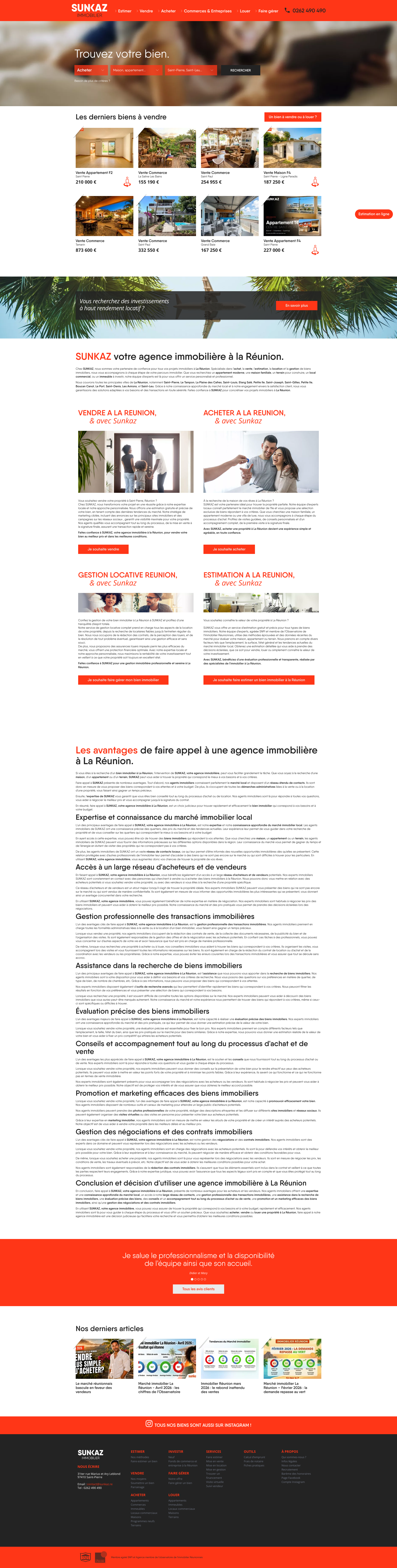 Aperçu du site