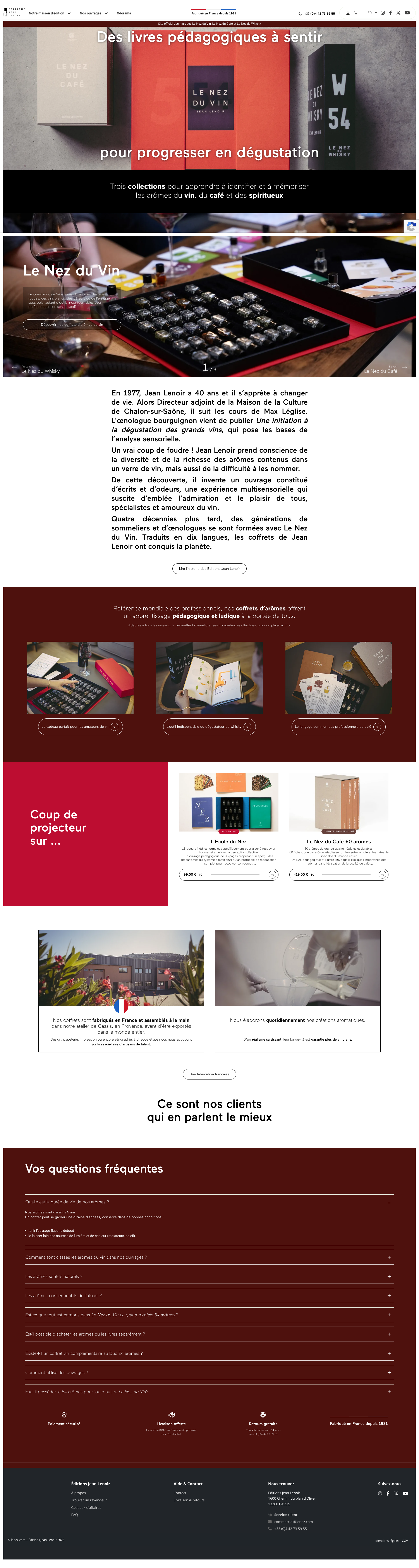 Aperçu du site