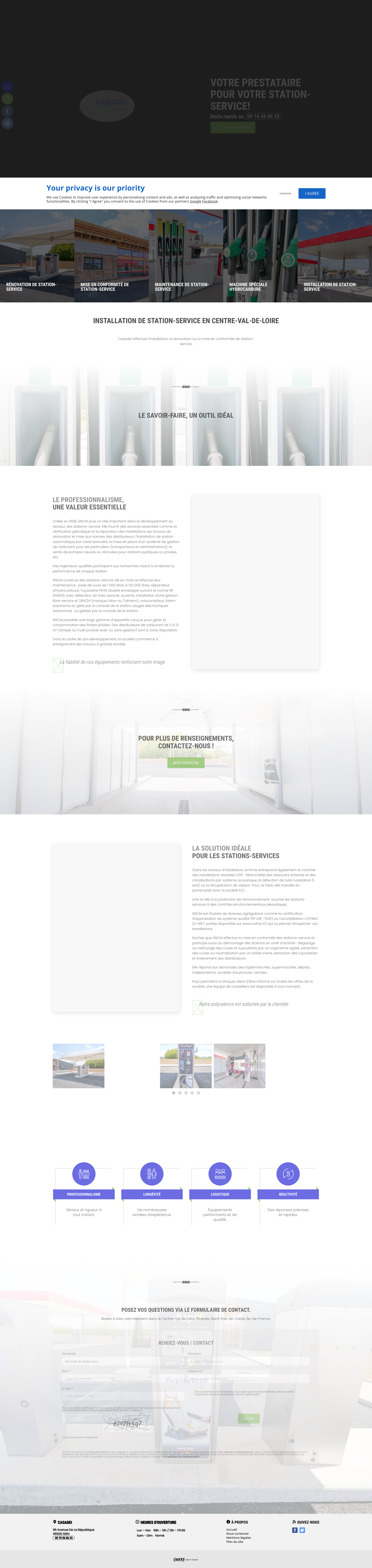 Aperçu du site
