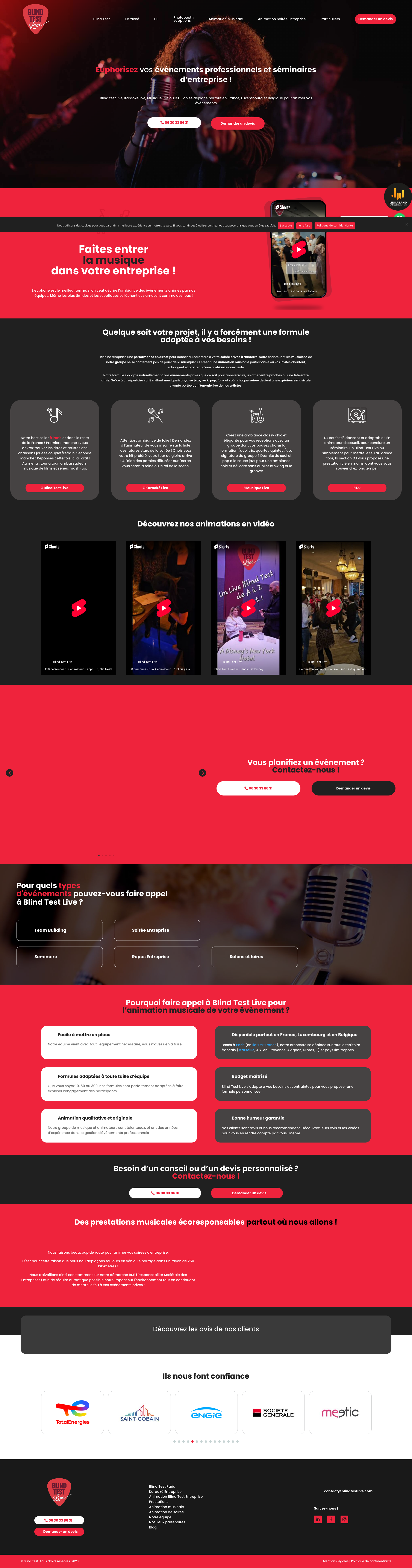 Aperçu du site