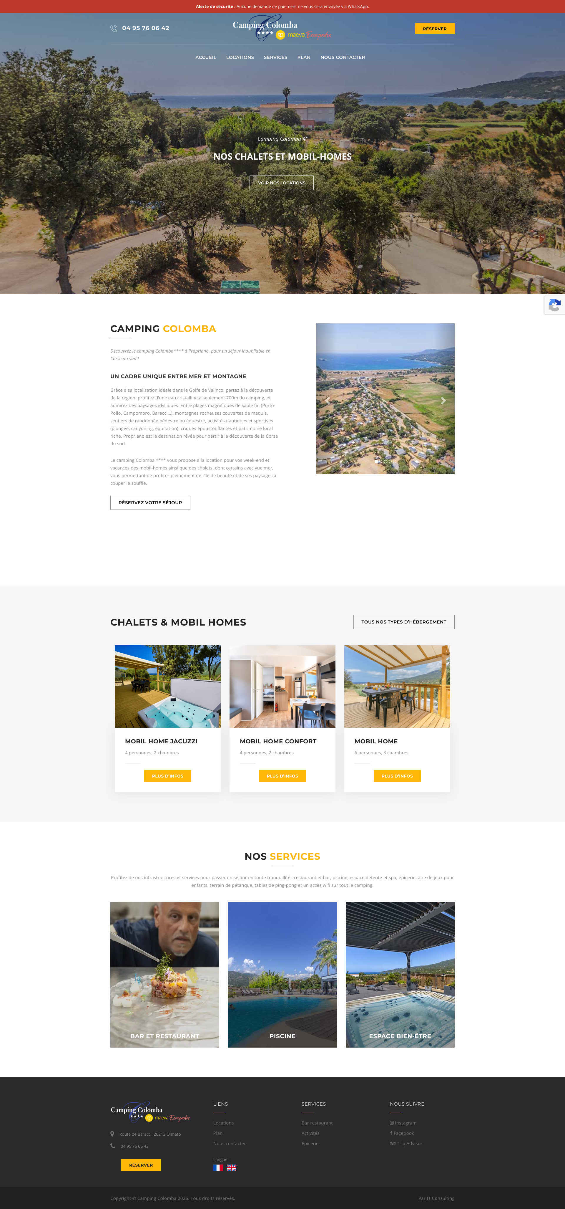 Aperçu du site